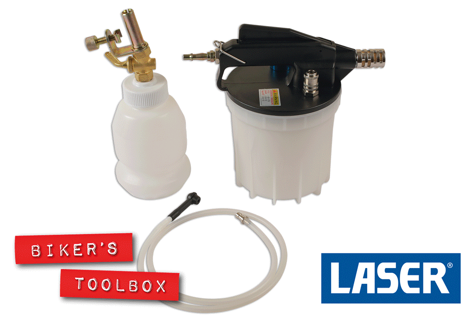 Professional Laser Vacuum Brake Bleeder Kit - Complete Brake Bleeding Tool Set for Cars, Trucks & Motorcycles - Perfect for DIY Auto Repair & Maintenance