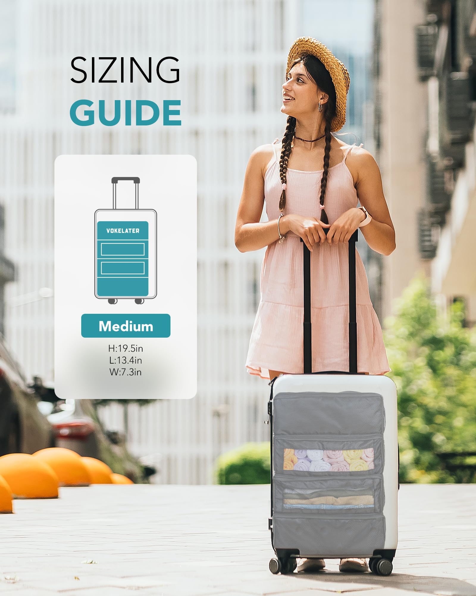 Best Travel Luggage Organizer - Hanging Packing Cubes & Collapsible Suitcase Shelves for Carry-On | Portable Closet Storage for Business Trips & Vacation Packing