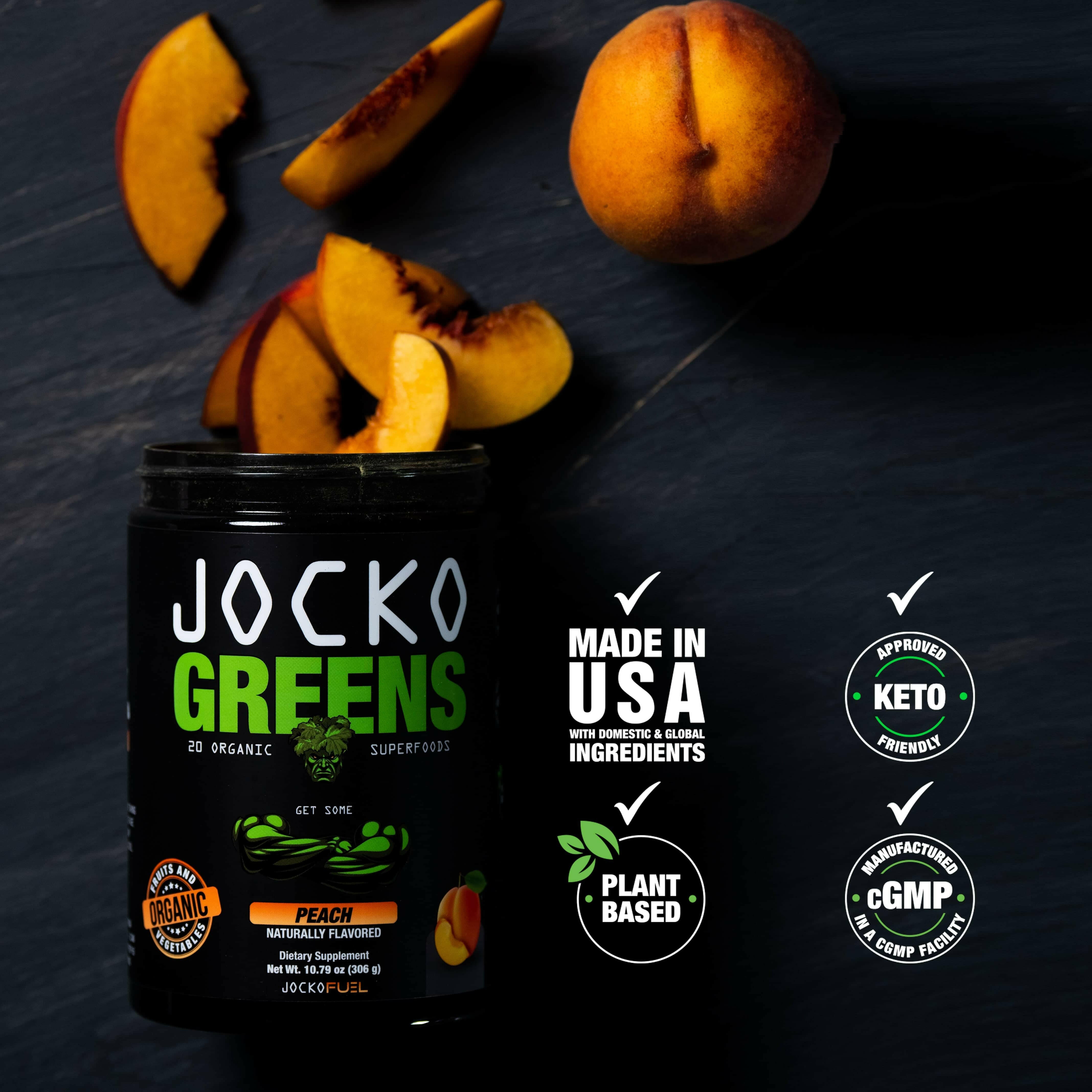 Jocko Greens Superfood Powder - Organic Greens Supplement for Energy & Immunity - Perfect for Smoothies, Shakes & Daily Nutrition Boost