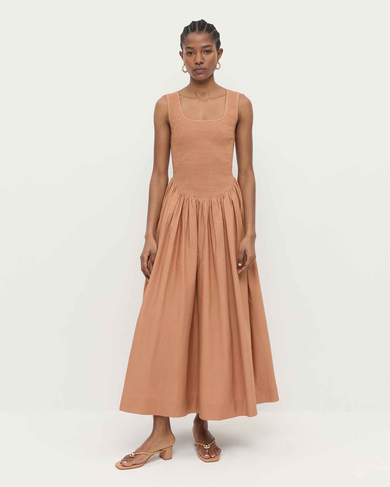 Estelle Dress - Elegant Women's Floral Midi Dress for Casual & Party Wear | Perfect for Weddings, Dates & Special Occasions