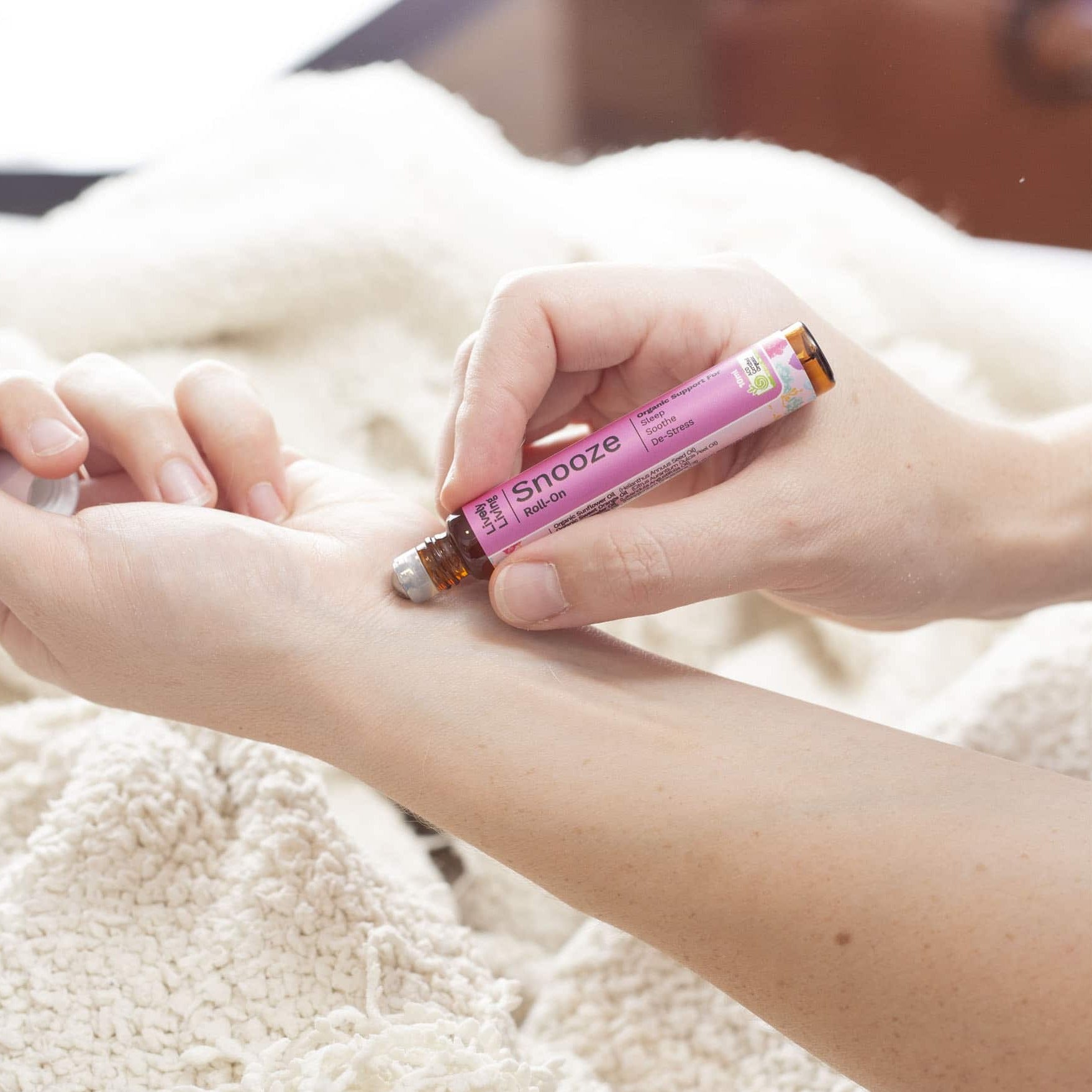 Aroma Snooze Essential Oil Roll-On for Sleep & Relaxation - Natural Lavender Scent for Stress Relief, Insomnia & Nighttime Routine