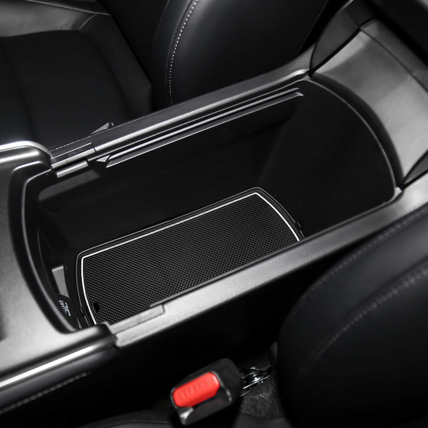 17-Piece Anti-Dust Car Interior Mats Set for Honda Accord 2018-2022 - Cup Holder Inserts, Center Console Liner & Door Pocket Liners (Glow in Dark White) | Premium Protection & Custom Fit Accessories for Daily Commute & Road Trips