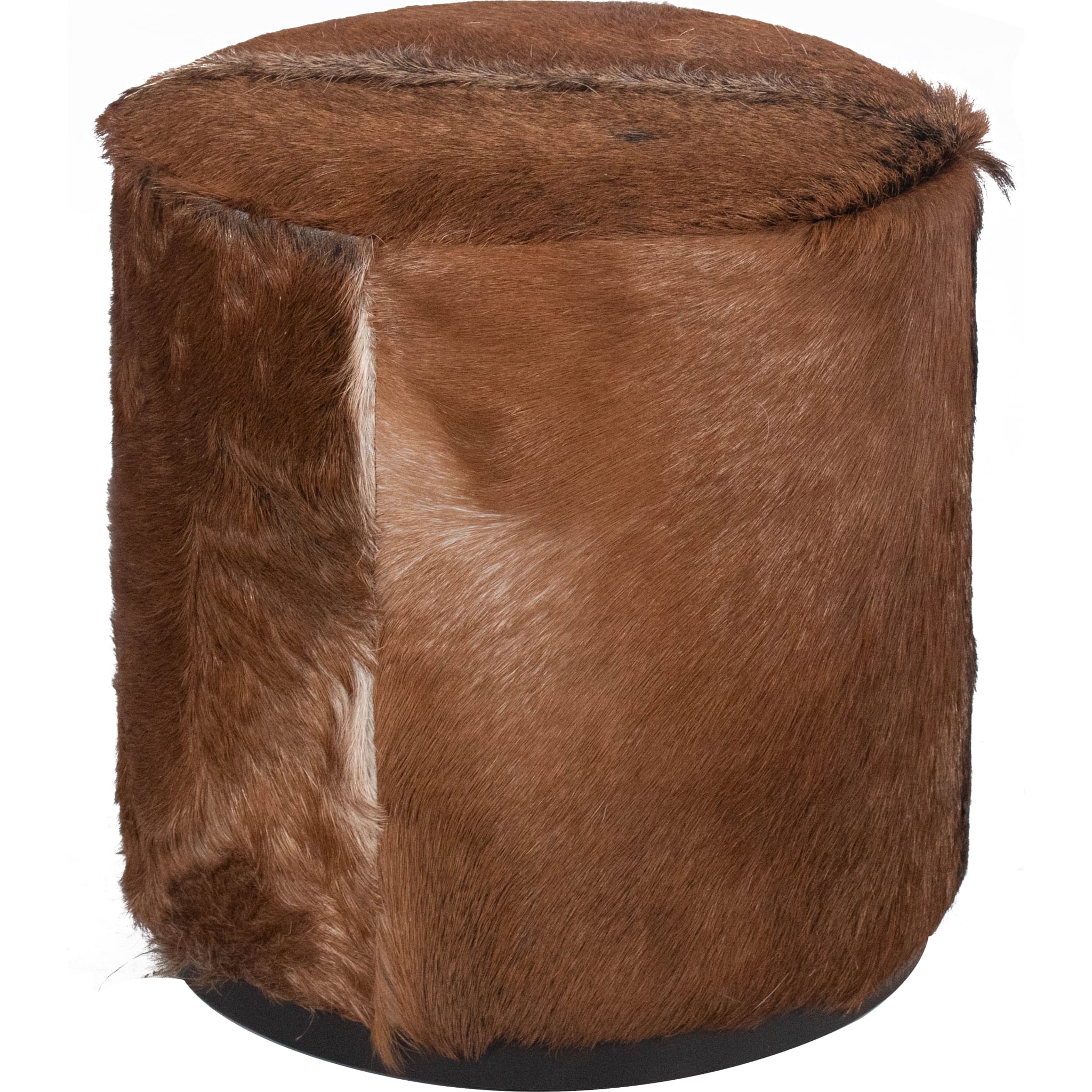 Matola Small Round Ottoman with Acorn Design - Perfect for Living Room, Bedroom, or Nursery Storage and Seating