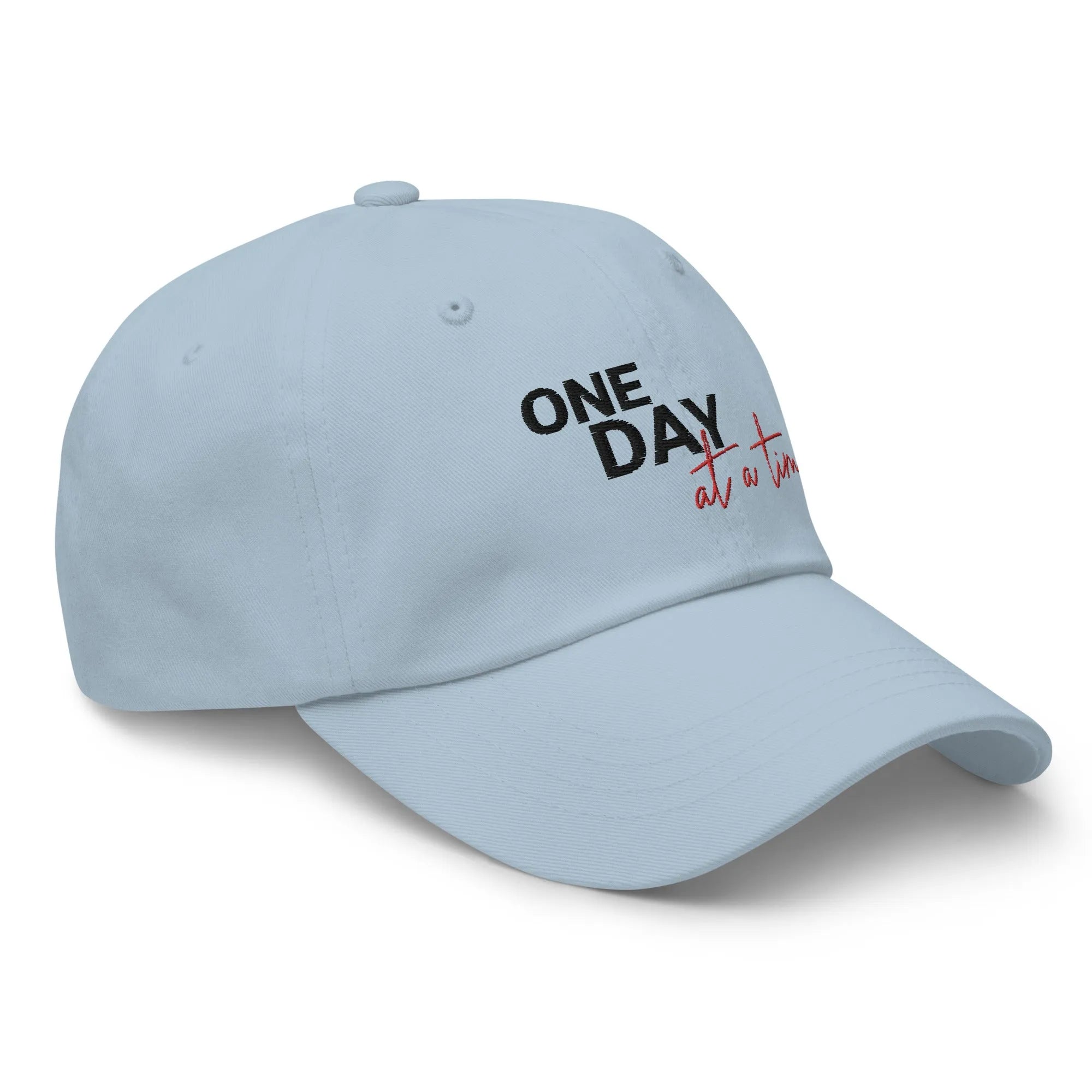 One Day At A Time Embroidered Dad Hat - Adjustable Cotton Baseball Cap for Men & Women - Perfect for Outdoor Activities, Sports & Casual Wear