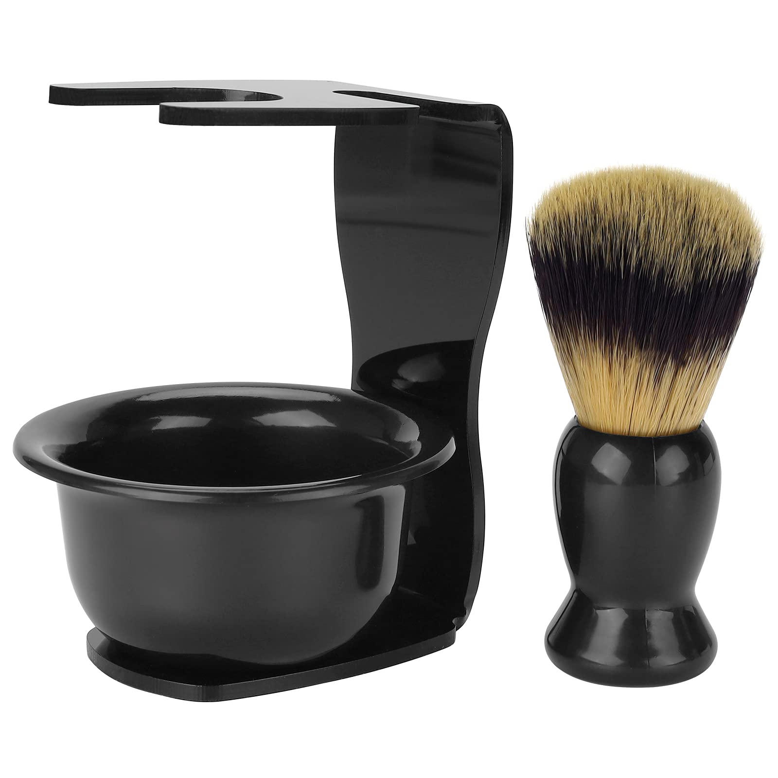 Premium 3-in-1 Shaving Kit with Badger Hair Brush, Lathering Bowl & Stand - Perfect Gift Set for Men (Father, Husband, Boyfriend) - Birthday, Valentine's Day & Grooming Essentials for Wet Shaving Enthusiasts
