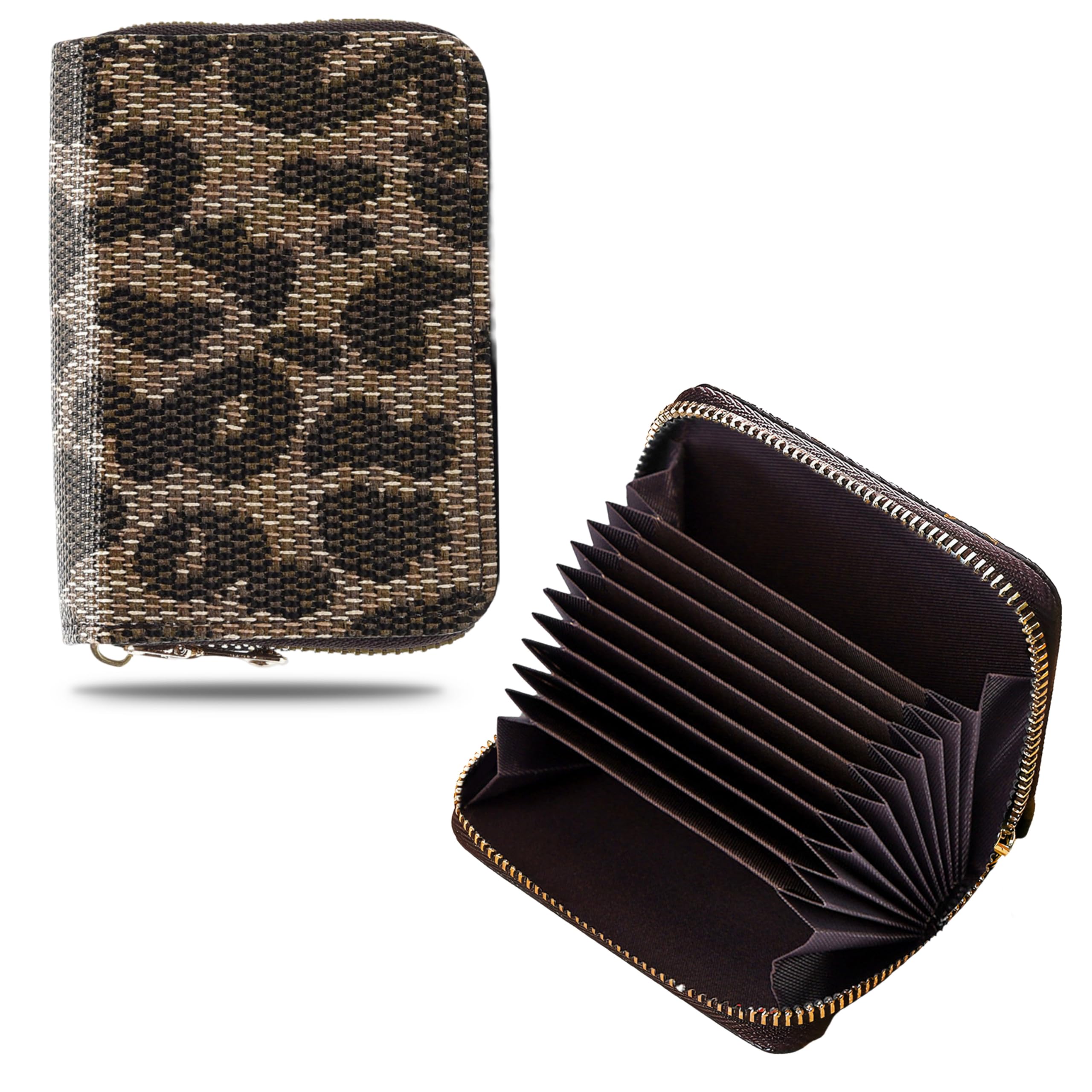 Premium Leather Card Holder for Women - Slim RFID Blocking Credit Card Pouch & Debit Card Organizer Wallet (DMFP479) - Perfect for Travel, Shopping & Everyday Use