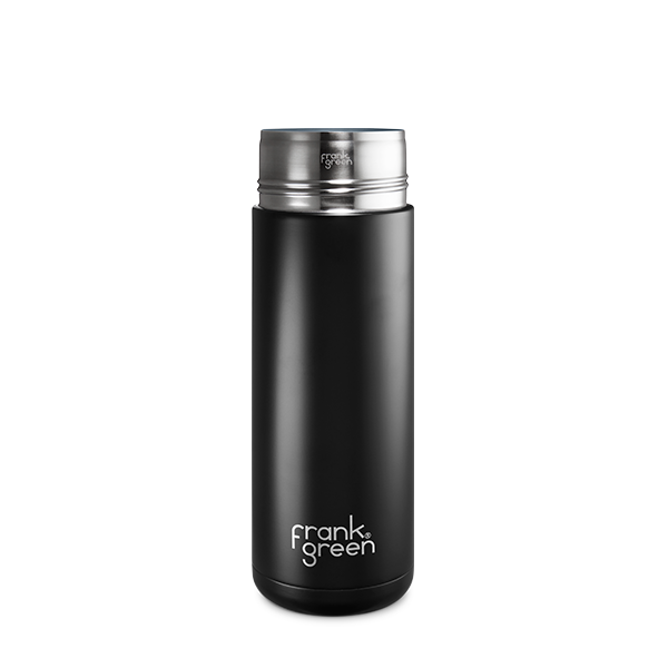 Eco-Friendly Ceramic Reusable Water Bottle - 20oz (595ml) Insulated Travel Mug for Hot & Cold Drinks - Perfect for Office, Gym, Hiking and Outdoor Activities