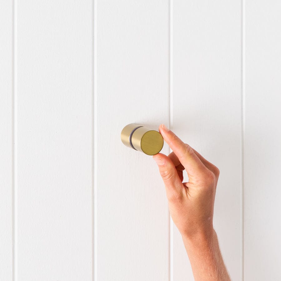 Brushed Brass Shower Door Handle - Elegant Bathroom Hardware for Modern & Classic Showers - Perfect for Home Renovation & Spa-Like Bathroom Upgrades