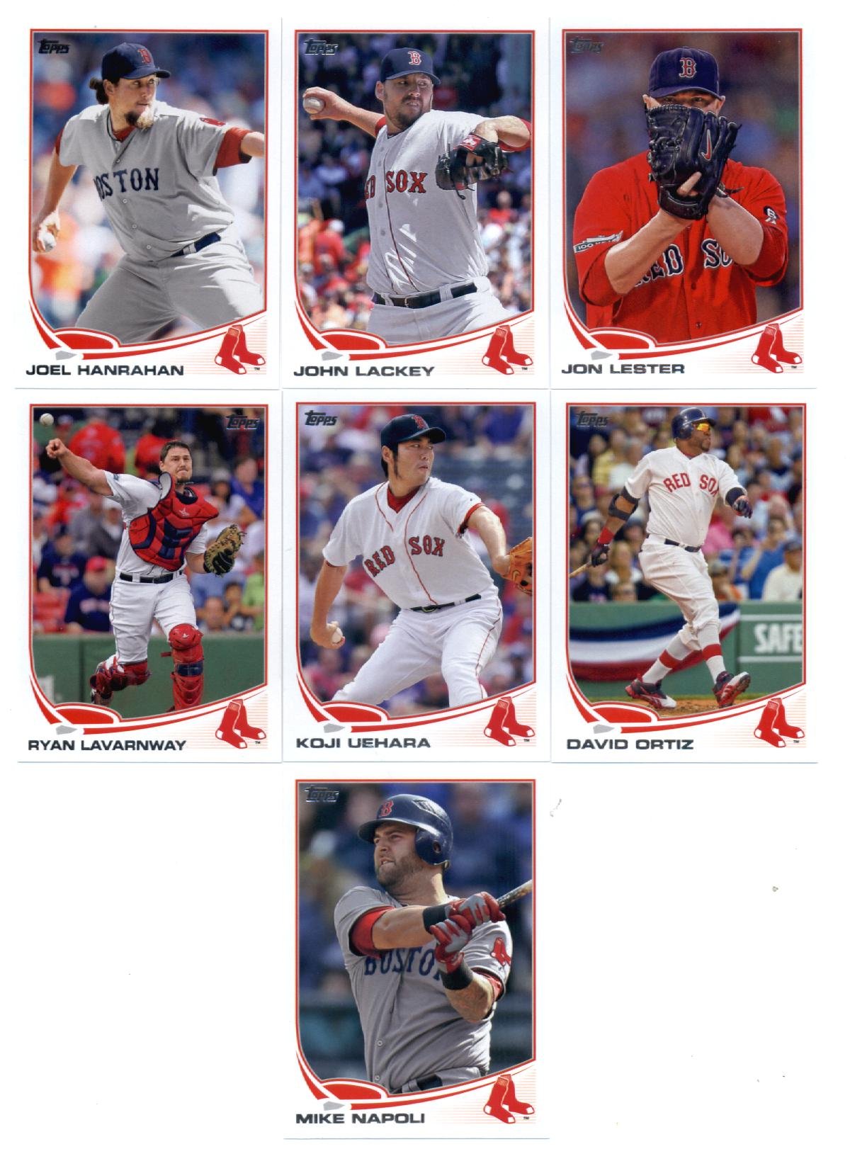 2013 Topps Boston Red Sox Complete Baseball Card Set - Series 1, Series 2 & Update Series (38 Cards) | MLB Collectibles for Fans & Sports Memorabilia Enthusiasts