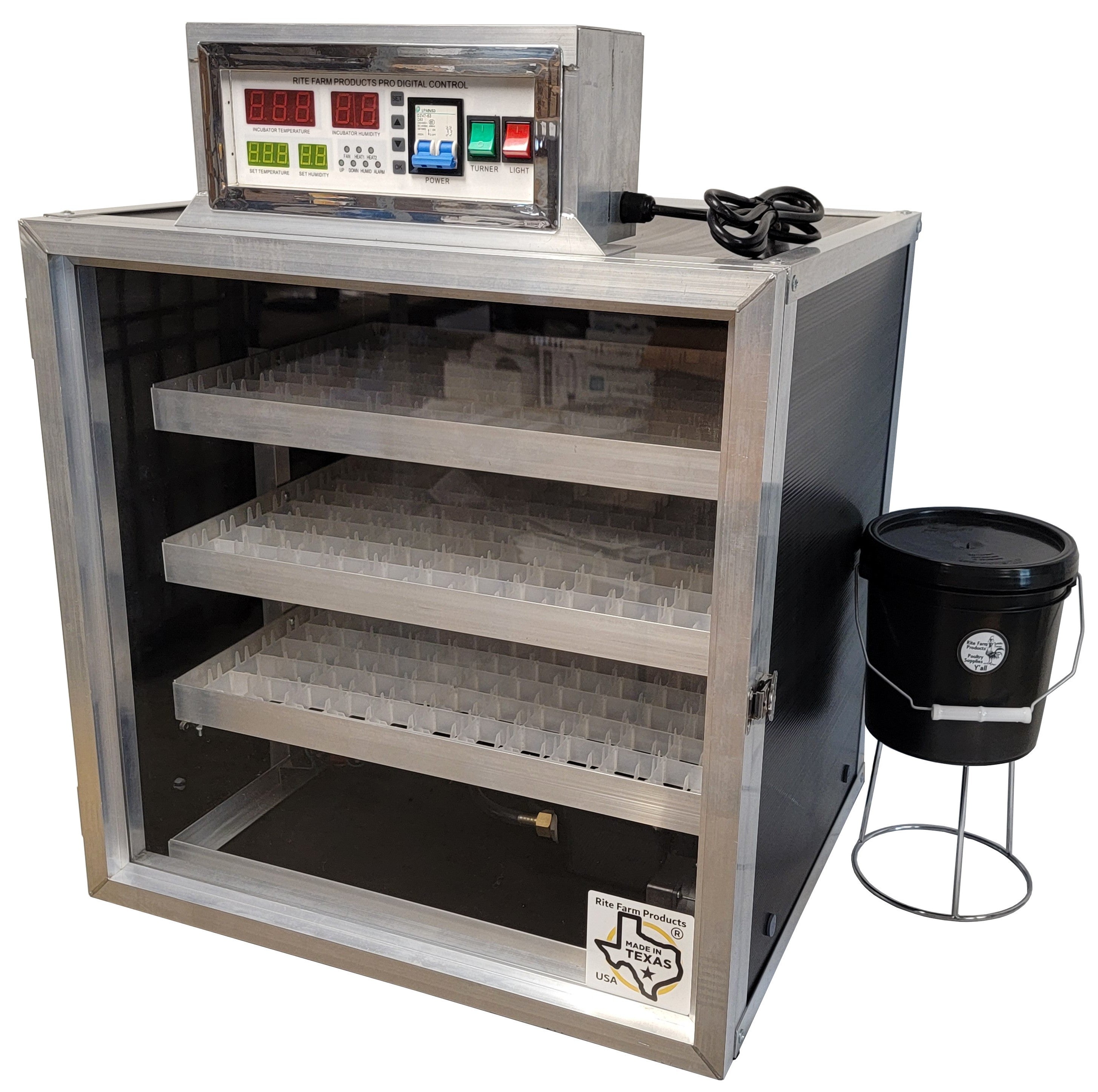 Rite Farm Products PRO264 Professional Cabinet Egg Incubator & Hatcher - Made in USA - Ideal for Poultry Farmers, Hobbyists & Backyard Chicken Breeders