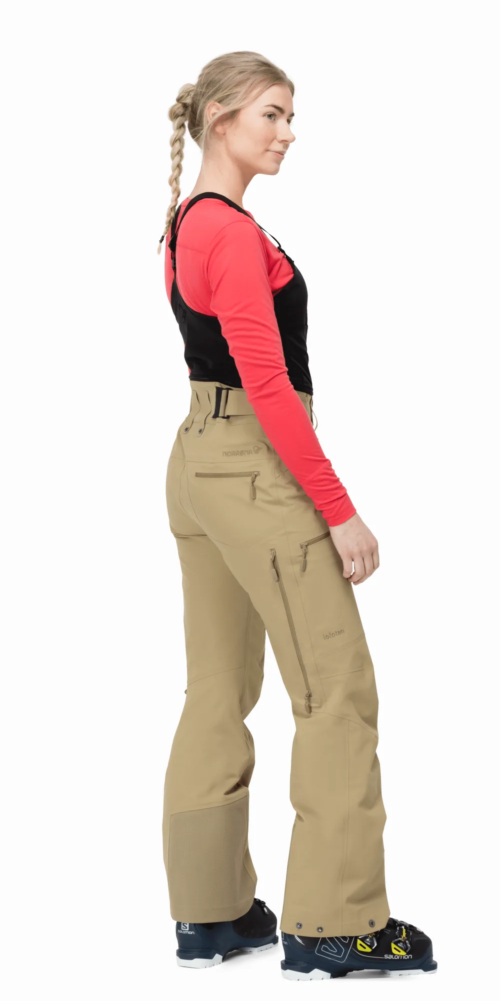 Norrona Women's Ski & Snowboard Bib Pants - Waterproof, Insulated Winter Snow Bibs for Skiing, Snowboarding & Cold Weather Adventures