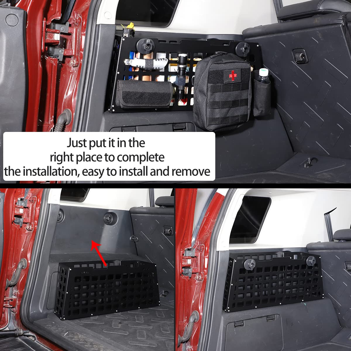 HappyHorse Trunk Organizer for Toyota FJ Cruiser 2007-2021 - Left Side Storage Box B, Car Accessories & Sundries Compartment - Perfect for Road Trips, Camping & Daily Organization