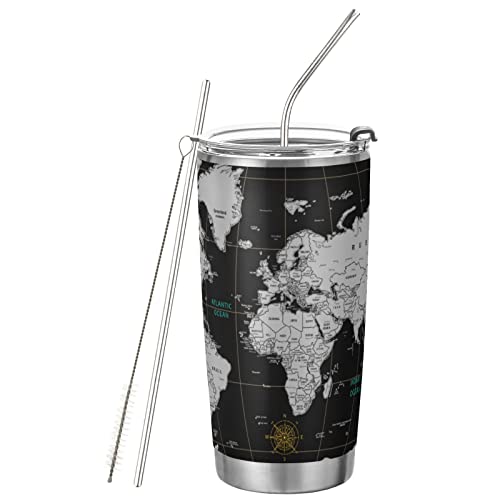 World Map Black