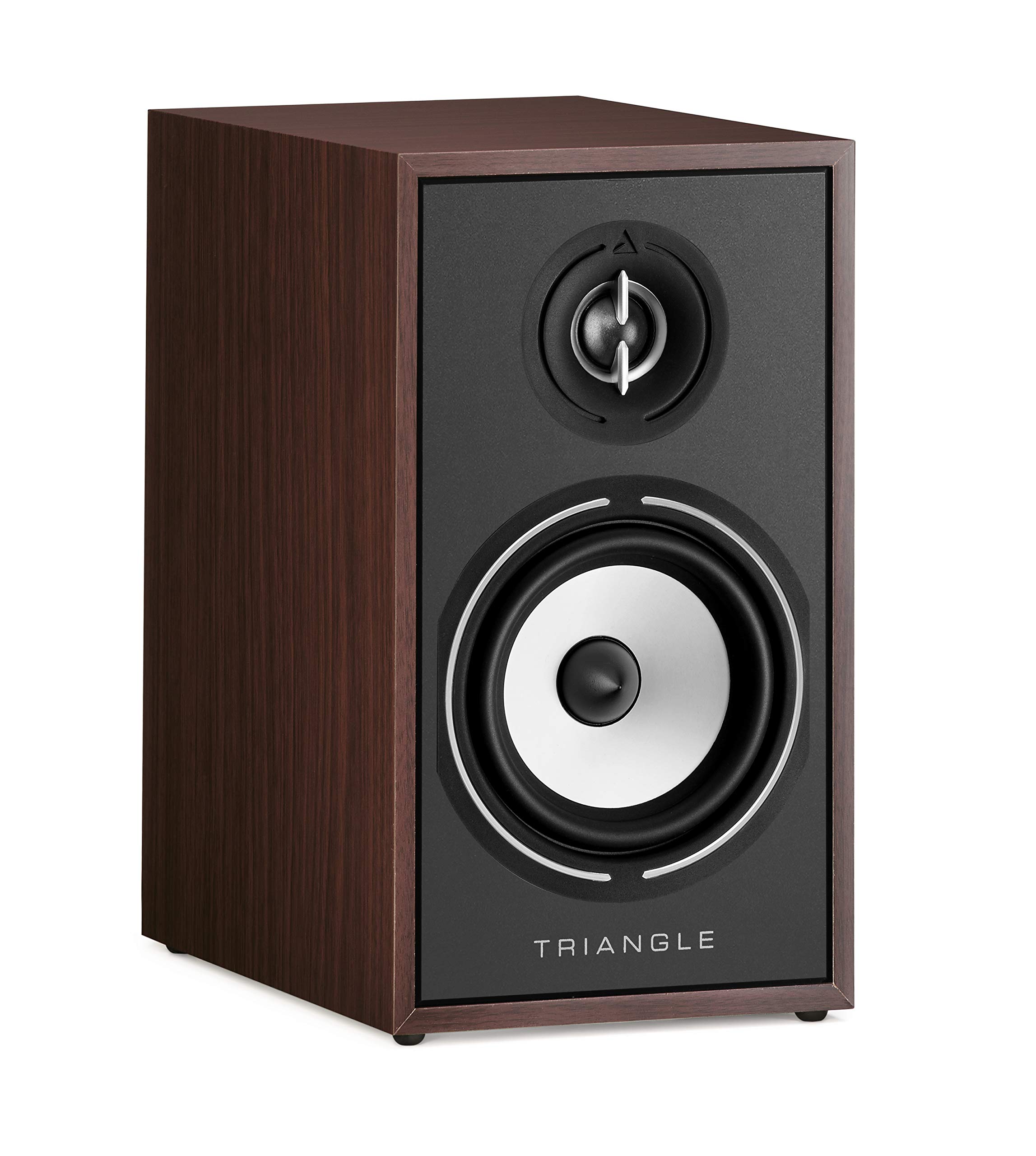 BOREA BR02 Hi-Fi Bookshelf Speakers - 80W Power Handling, 89dB Sensitivity - Premium Walnut Finish (Pair) - Ideal for Music & Home Theater - 6.9 x 12.2 x 10.8 inches - Perfect for Small to Medium Rooms, Audiophile Listening & Movie Nights