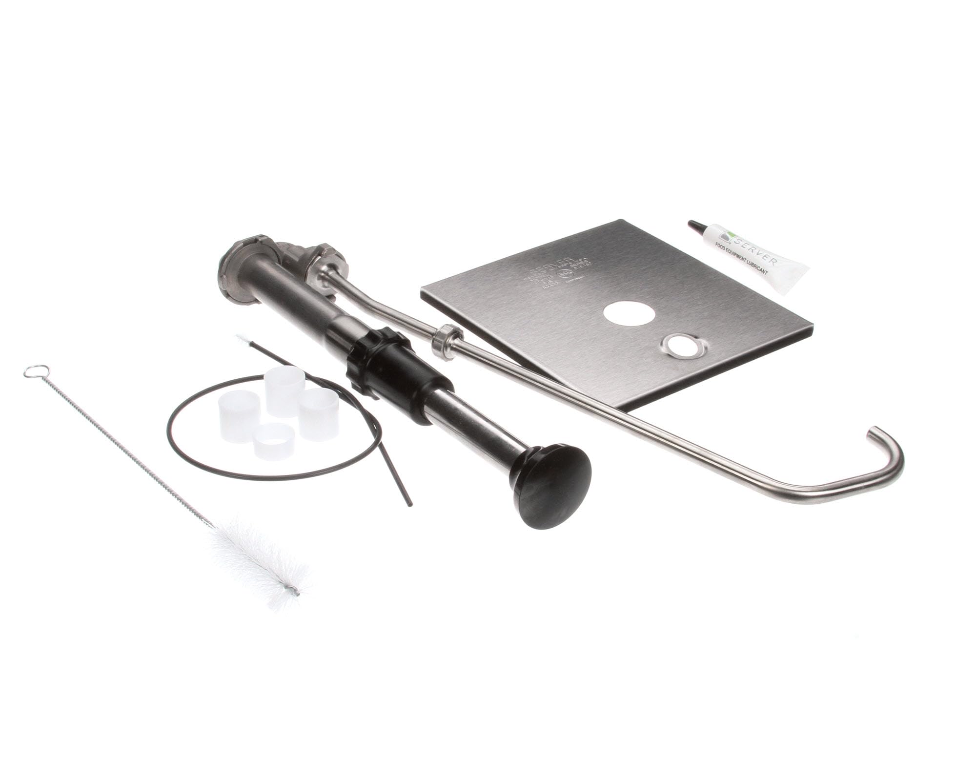 CP-1/6 Tall Condiment Pump - 18/8 Stainless Steel Commercial Grade Dispenser for Ketchup, Mustard & Syrup - Perfect for Restaurants, Diners & Food Trucks