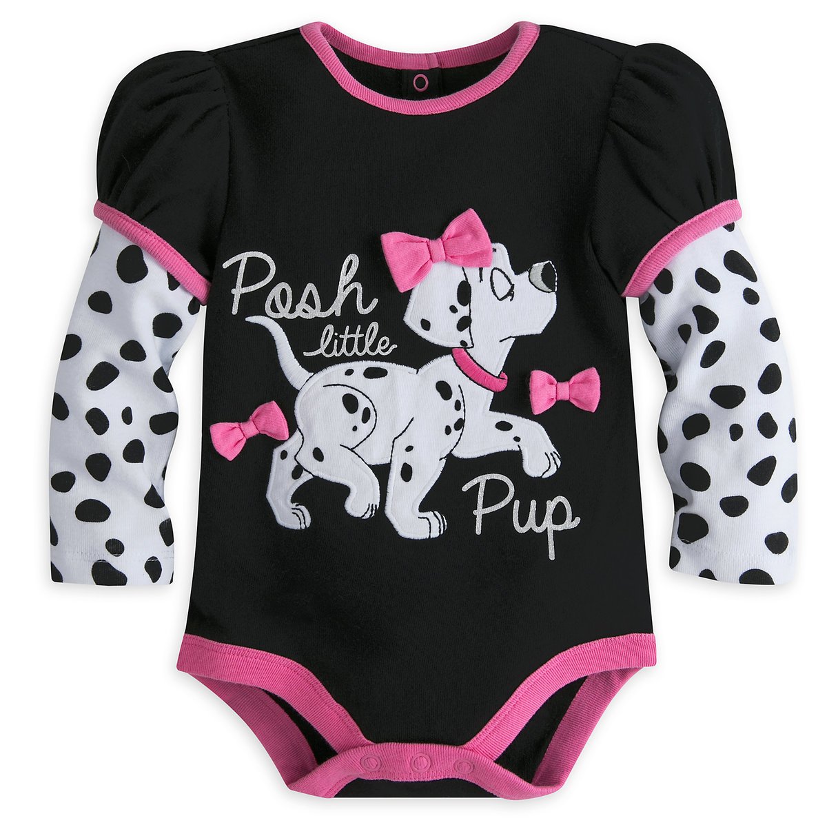 Disney 101 Dalmatians Baby Girls Bodysuit - Cute Puppy Print Onesie for Infants & Toddlers - Perfect for Playtime, Photo Shoots & Disney-Themed Events