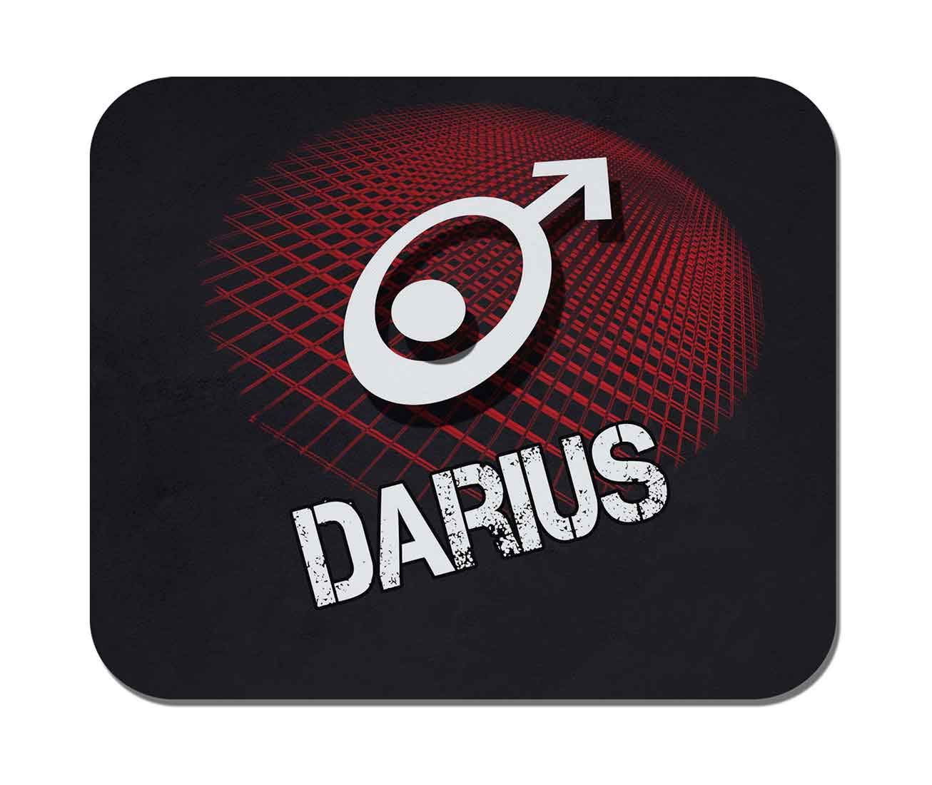 Darius Name Non-Slip Rubber Mouse Pad - Large Gaming Mousepad for Computer, Office & Work - Perfect for PC, Laptop & Esports Gaming