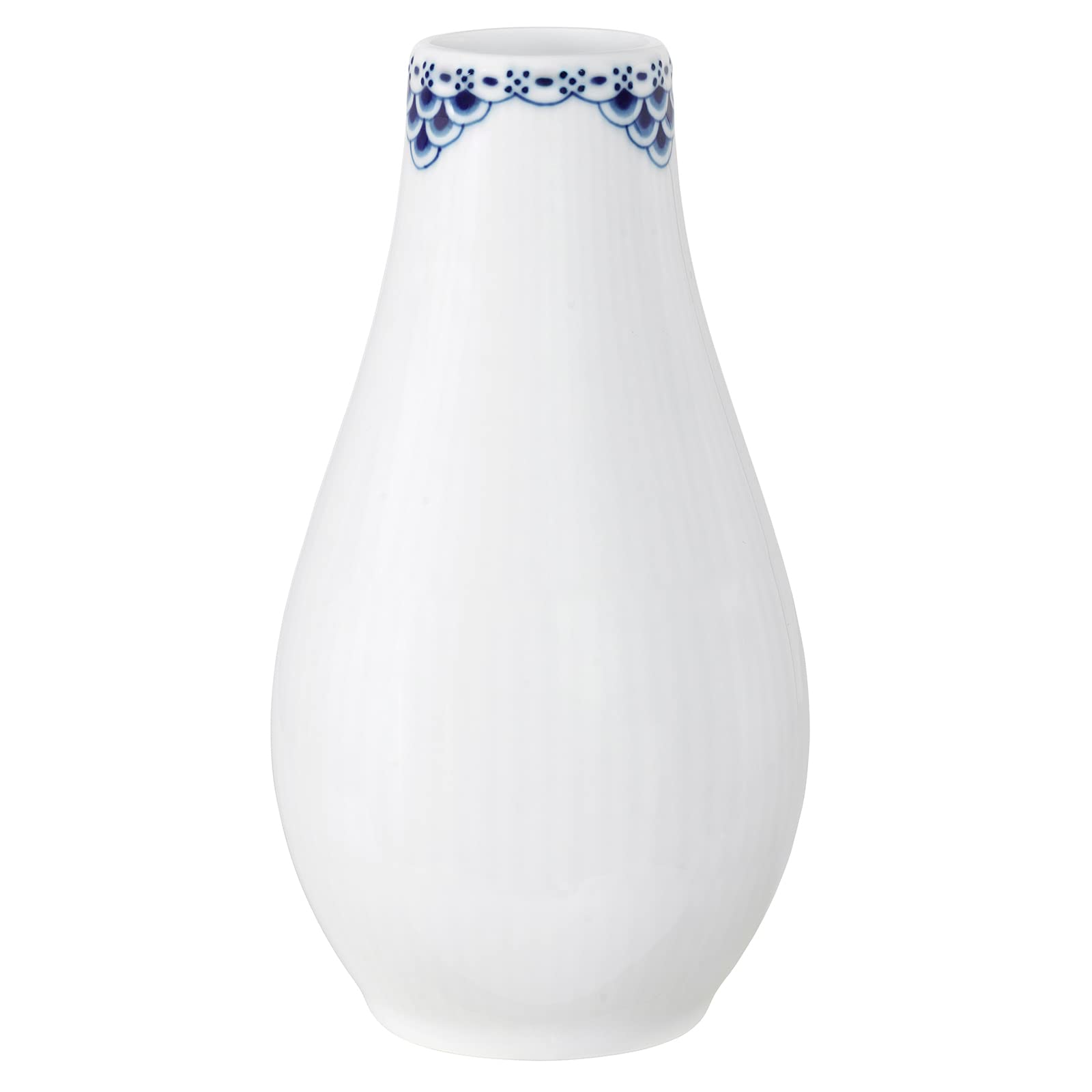 Royal Copenhagen Princess Vase - 7 Inch Hand-Painted Porcelain Flower Vase for Home Decor, Wedding Centerpiece & Luxury Gift