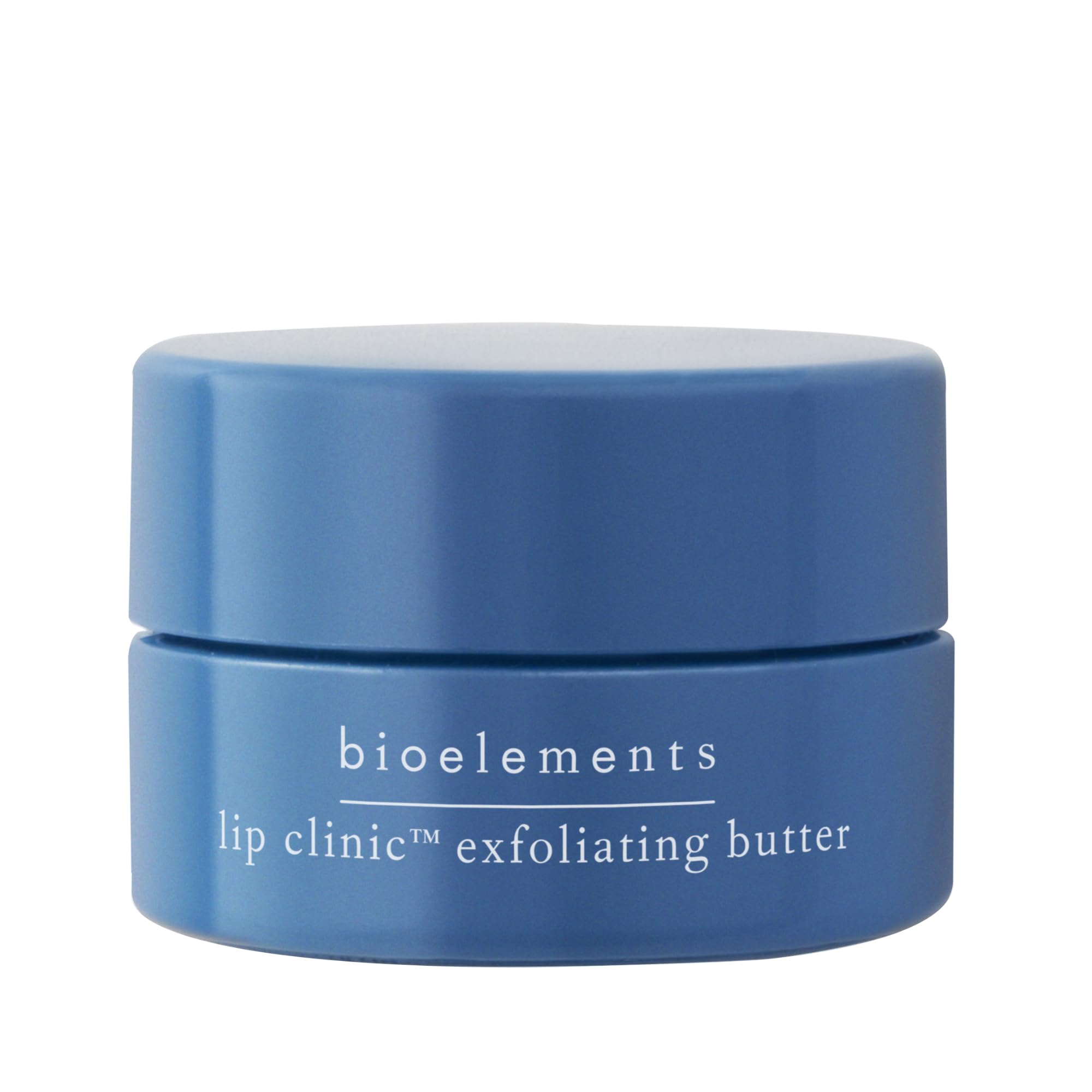 Bioelements Lip Clinic Exfoliating Butter - 0.33 fl oz Overnight Lip Treatment with AHAs, Shea & Mango Butter - Vegan, Gluten-Free, Cruelty-Free - Perfect for Dry, Chapped Lips at Night