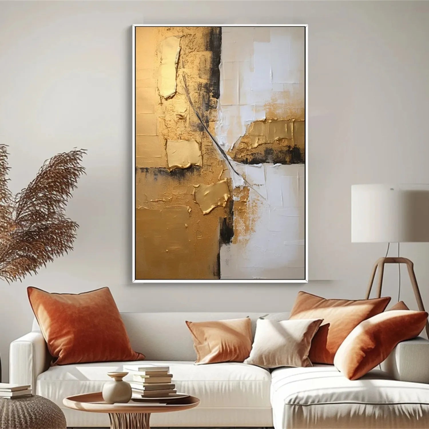 Abstract Painting #AB 231 - Modern Wall Art for Living Room, Bedroom & Office Decor | Large Canvas Artwork for Home & Office Interior Design