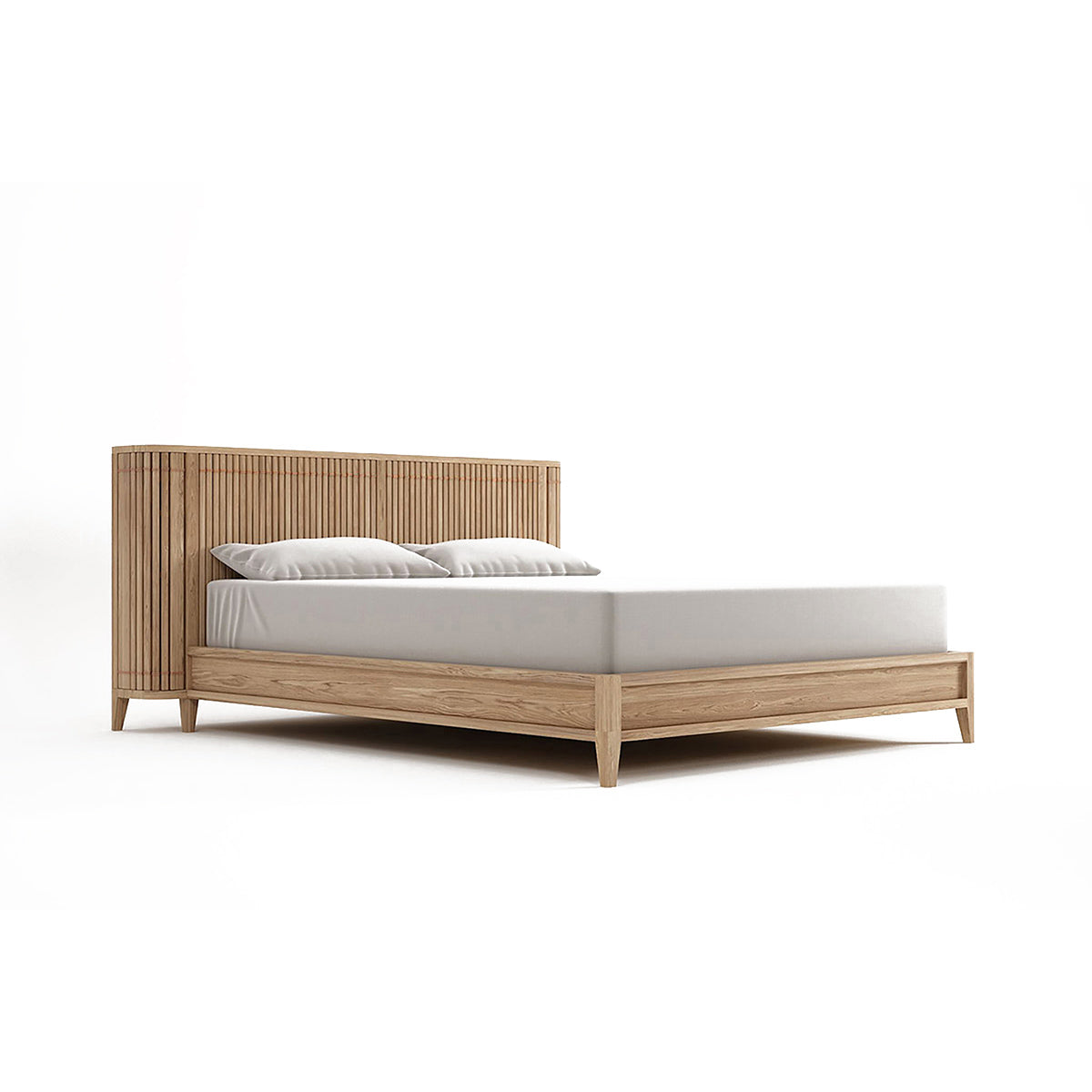Karpenter Copper Bed Frame - Heavy Duty Metal Platform Bed with Wooden Slats - Perfect for Modern Bedrooms & Guest Rooms
