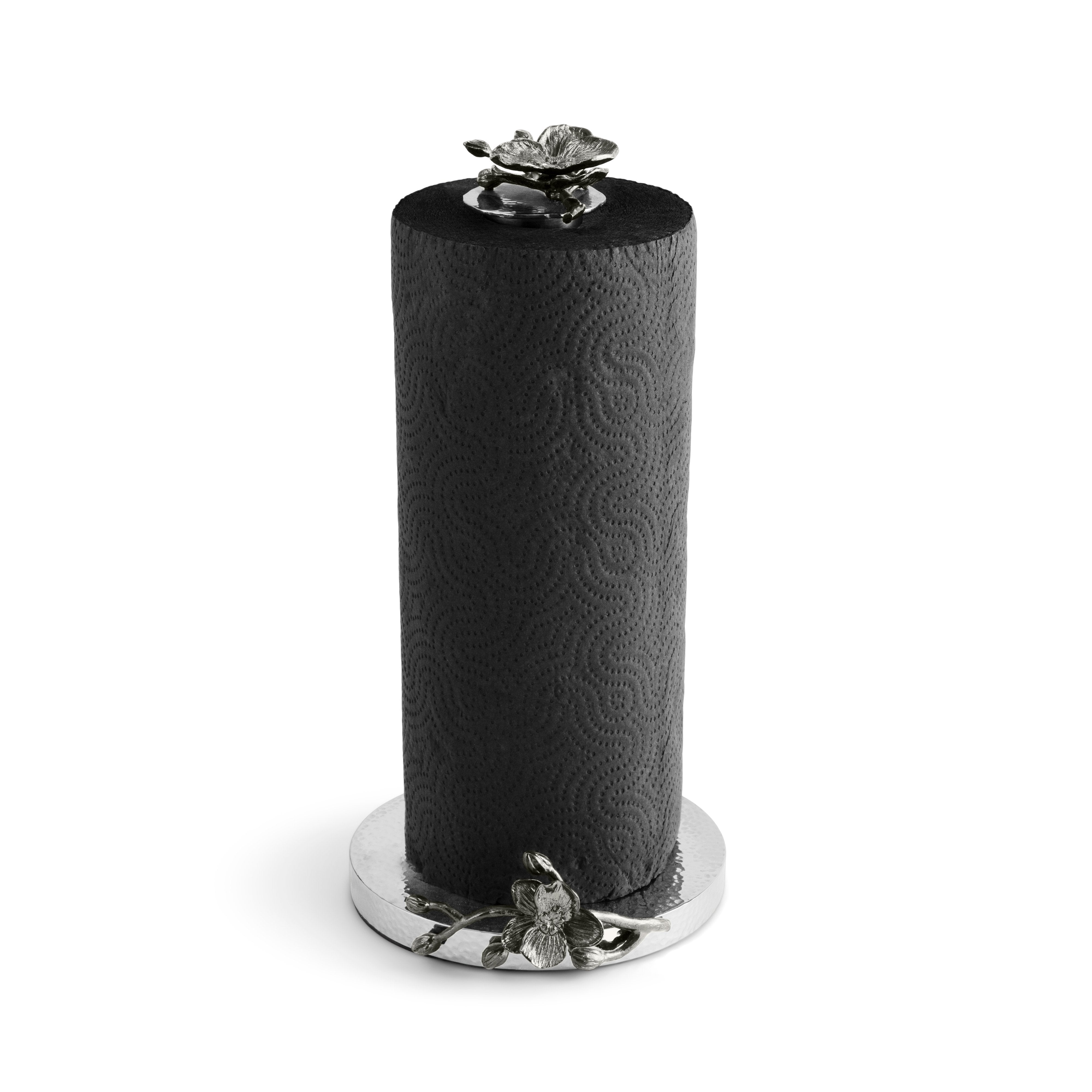 Premium Black Orchid Paper Towel Holder - Stylish & Durable for Kitchen, Bathroom, or Office - Easy to Install & Space-Saving Design