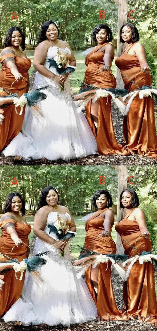 Elegant Mismatched Mermaid Bridesmaid Dresses with Side Slit - Long Formal Gowns for Weddings & Special Occasions (Style WG1867) | Perfect for Beach Weddings, Evening Receptions & Prom Events