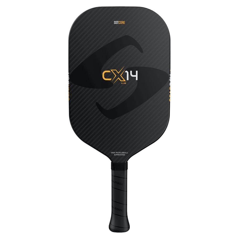 CX14E 8.0oz Pickleball Paddle - Lightweight Carbon Fiber Racket with Comfort Grip | Orange | Perfect for Indoor & Outdoor Court Play, Tournaments & Recreational Games