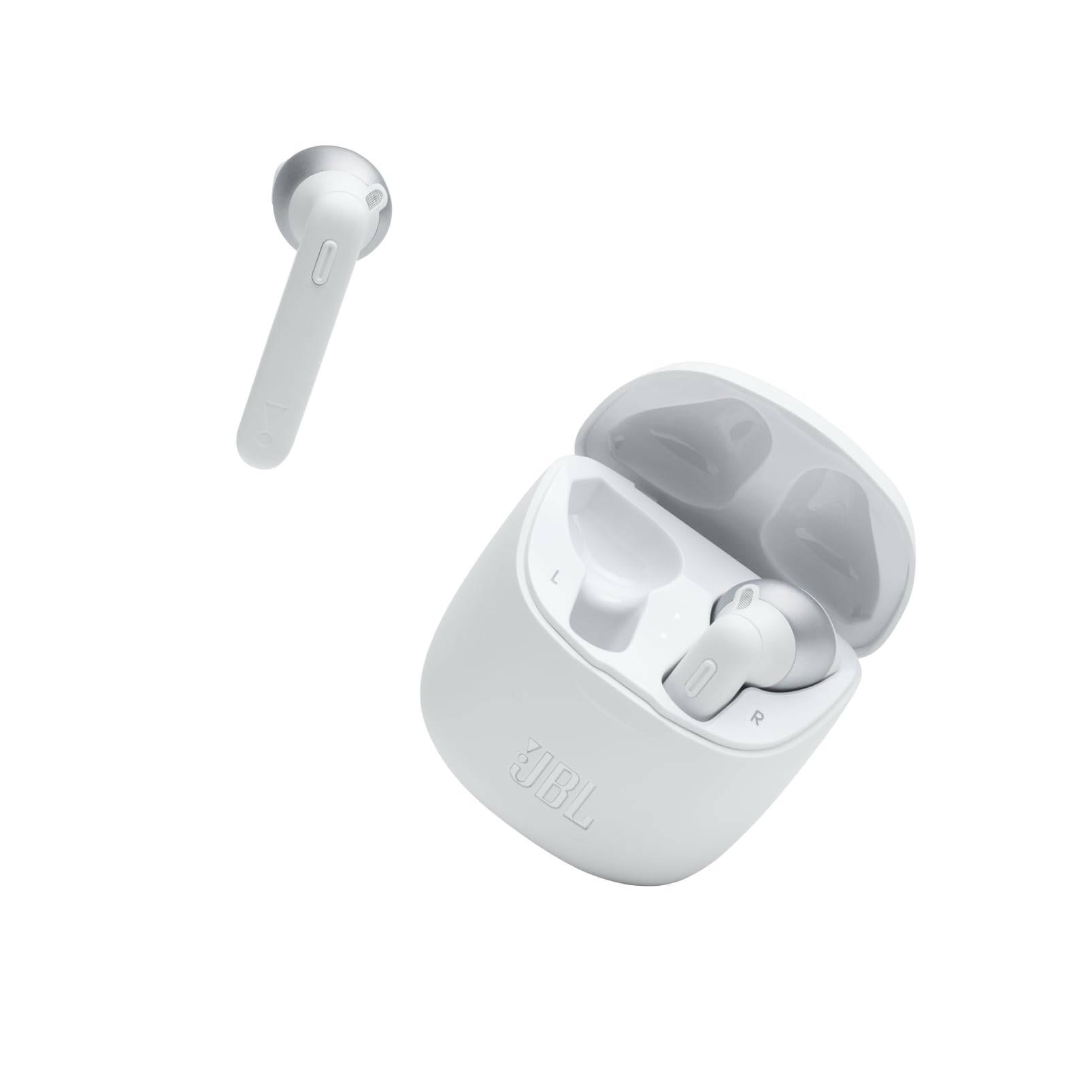 JBL Tune 225TWS True Wireless Earbuds - Bluetooth Headphones with Pure Bass Sound, 25H Battery Life, Dual Connect & Voice Assistant (White) | Perfect for Gym, Commuting & Travel