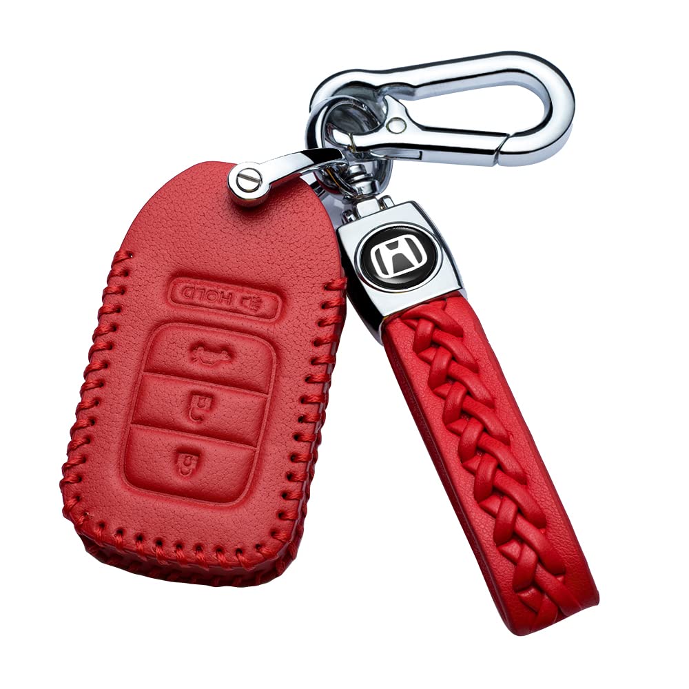 Premium Car Key Fob Cover for Honda Accord Civic CR-V Pilot 2017-2021 - Durable Key Case Protector with Perfect Fit for EX EX-L Models - Essential Car Accessories for Daily Use & Travel Protection