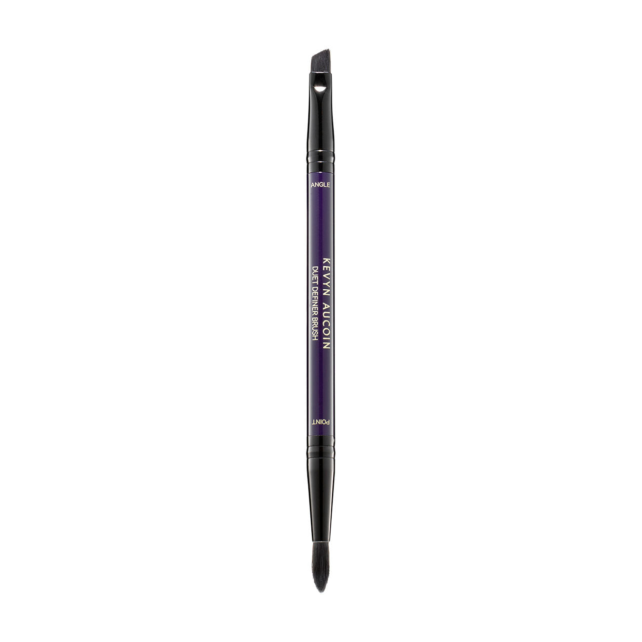 Duet Definer Brush - Dual-Ended Eyebrow & Eyeliner Brush for Precise Makeup Application | Perfect for Eyebrow Shaping, Eyeliner, and Smokey Eye Looks