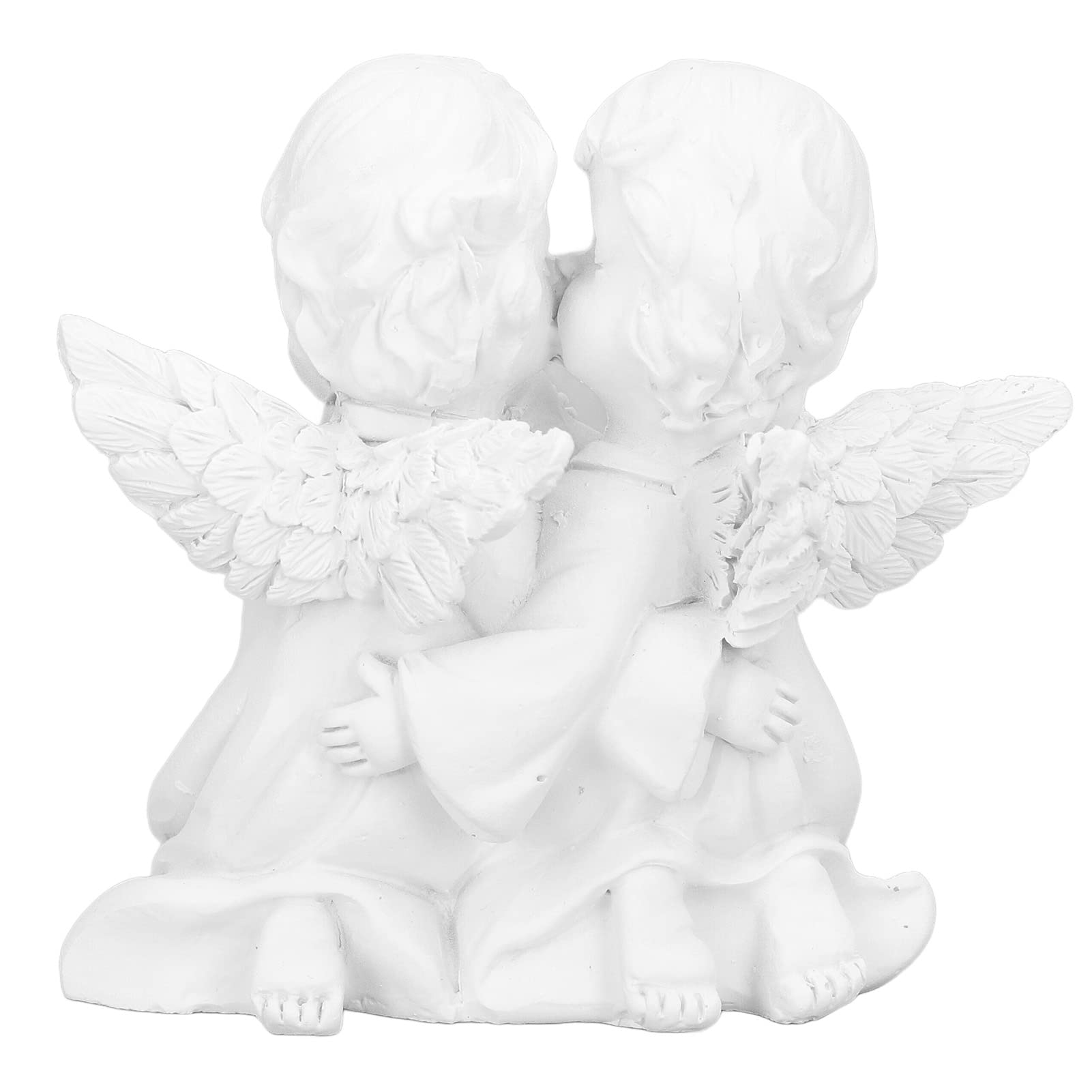 Jeanoko Angel Figurine - Modern White Resin Angel Statue for Home Decor, Holiday & Party Decoration | Compact, Lightweight & Durable | Perfect for Christmas, Weddings & Gift Giving