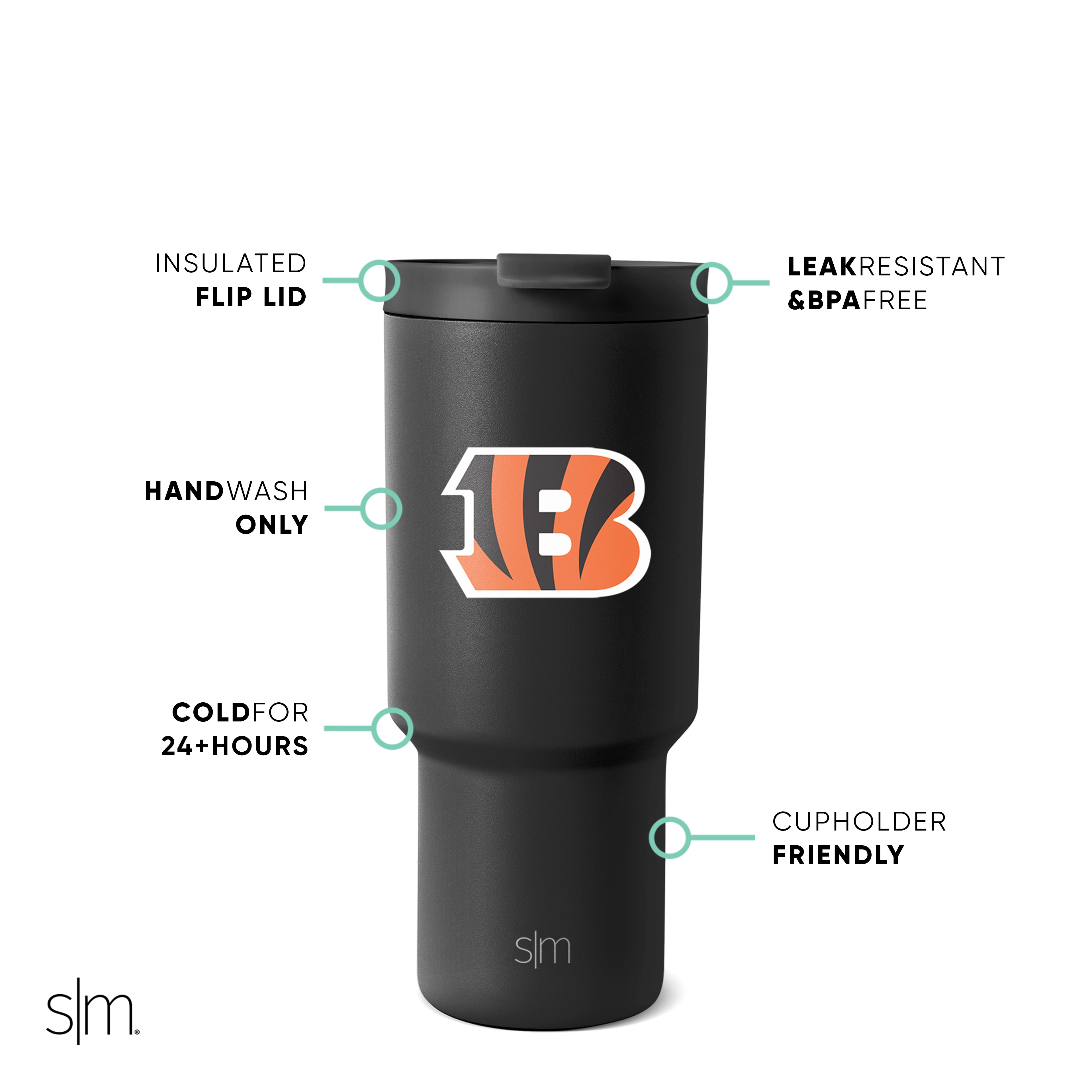 NFL Team Logo Insulated Stainless Steel Tumbler - 20oz Travel Mug for Hot & Cold Drinks - Perfect for Game Day, Office, Gym & Outdoor Adventures