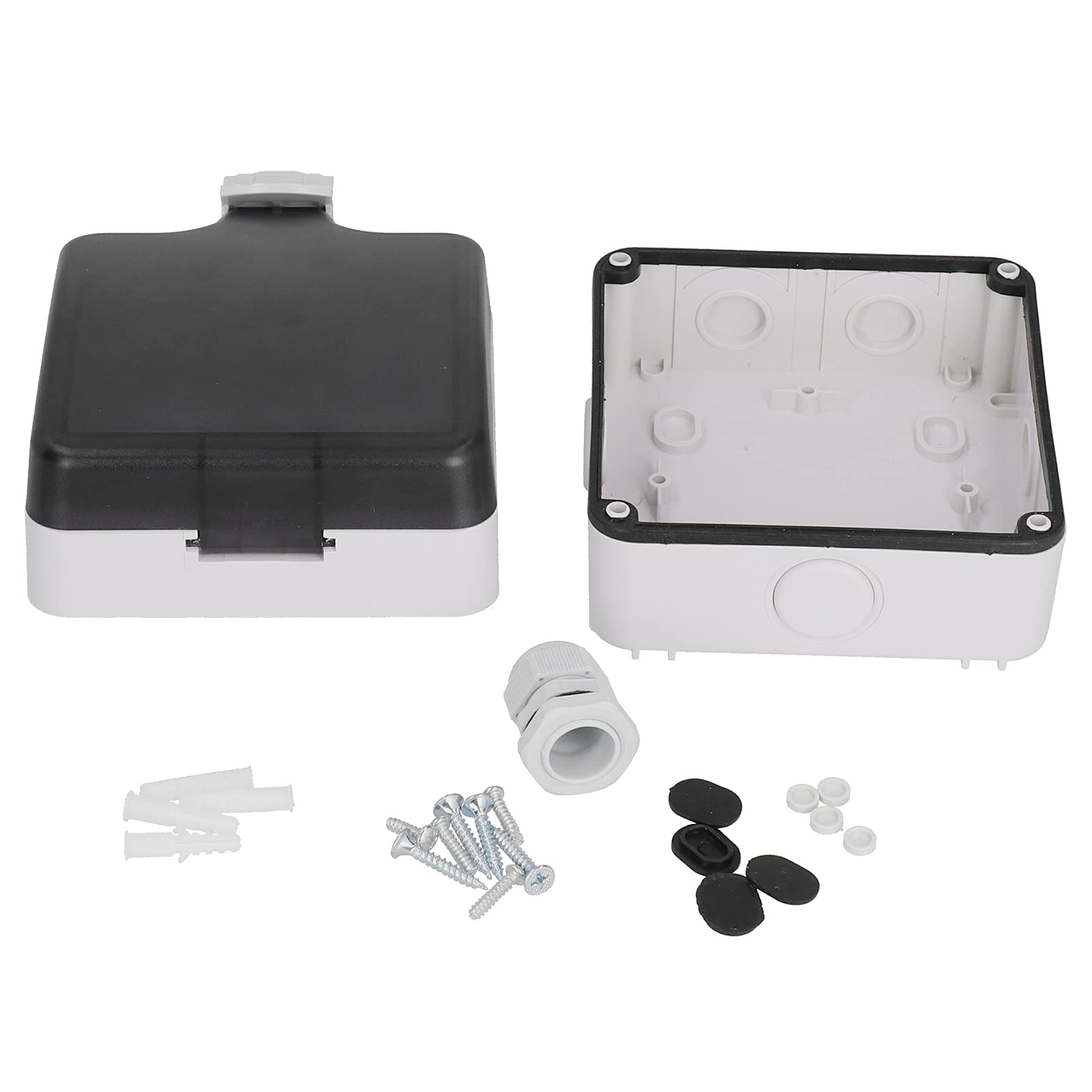 Weatherproof IP66 Outdoor Electrical Box - 5-Hole Power Socket for Garden & Patio