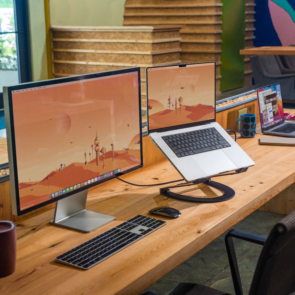 Twelve South Curve Flex Adjustable Laptop Stand for MacBook & Notebooks - Ergonomic Desk Riser for Home Office & Workspace