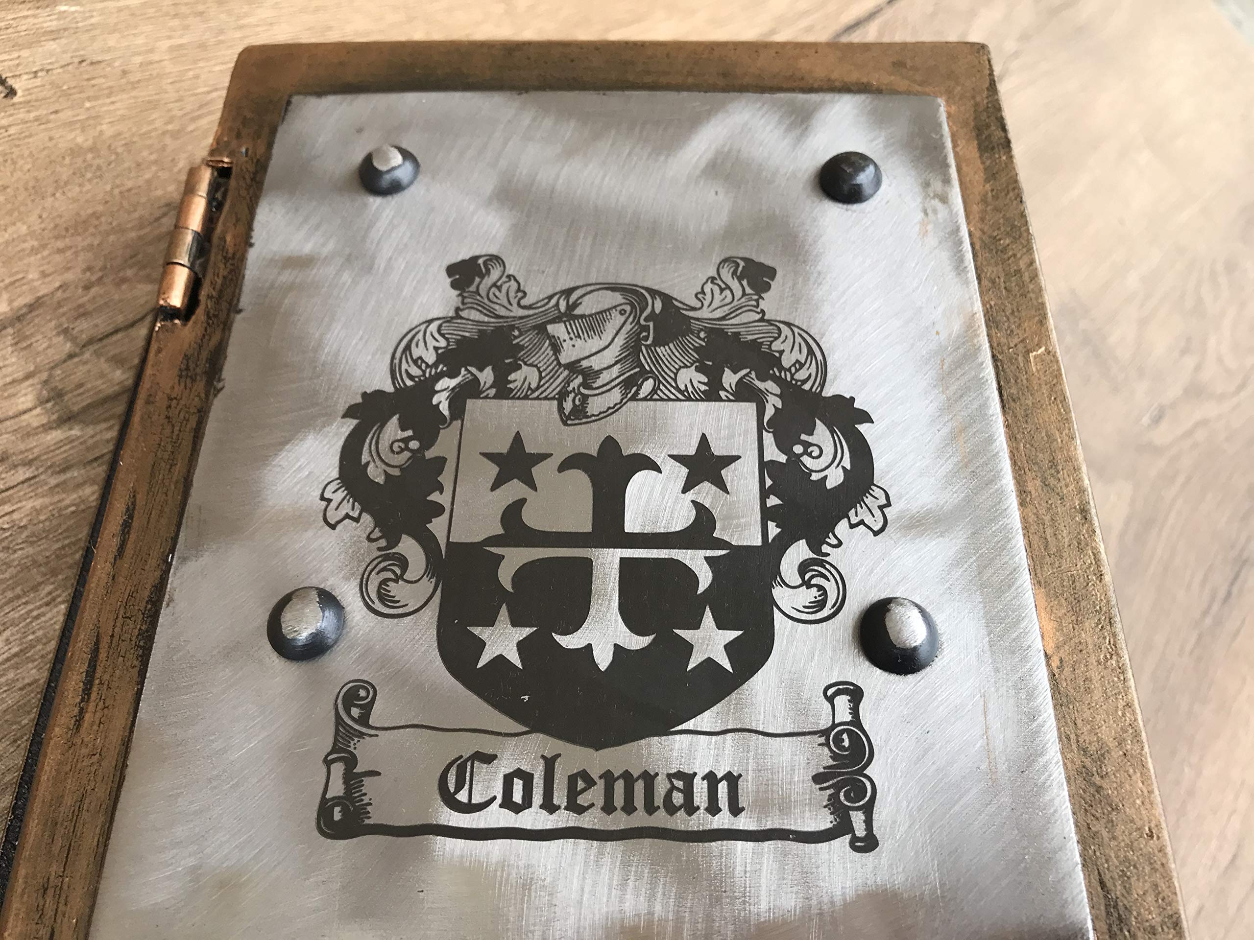 Engraved Metal Book with Lock & Key - Hidden Secret Compartment - Personalized 6th Anniversary Gift - Perfect for Romantic Surprises & Keepsake Storage