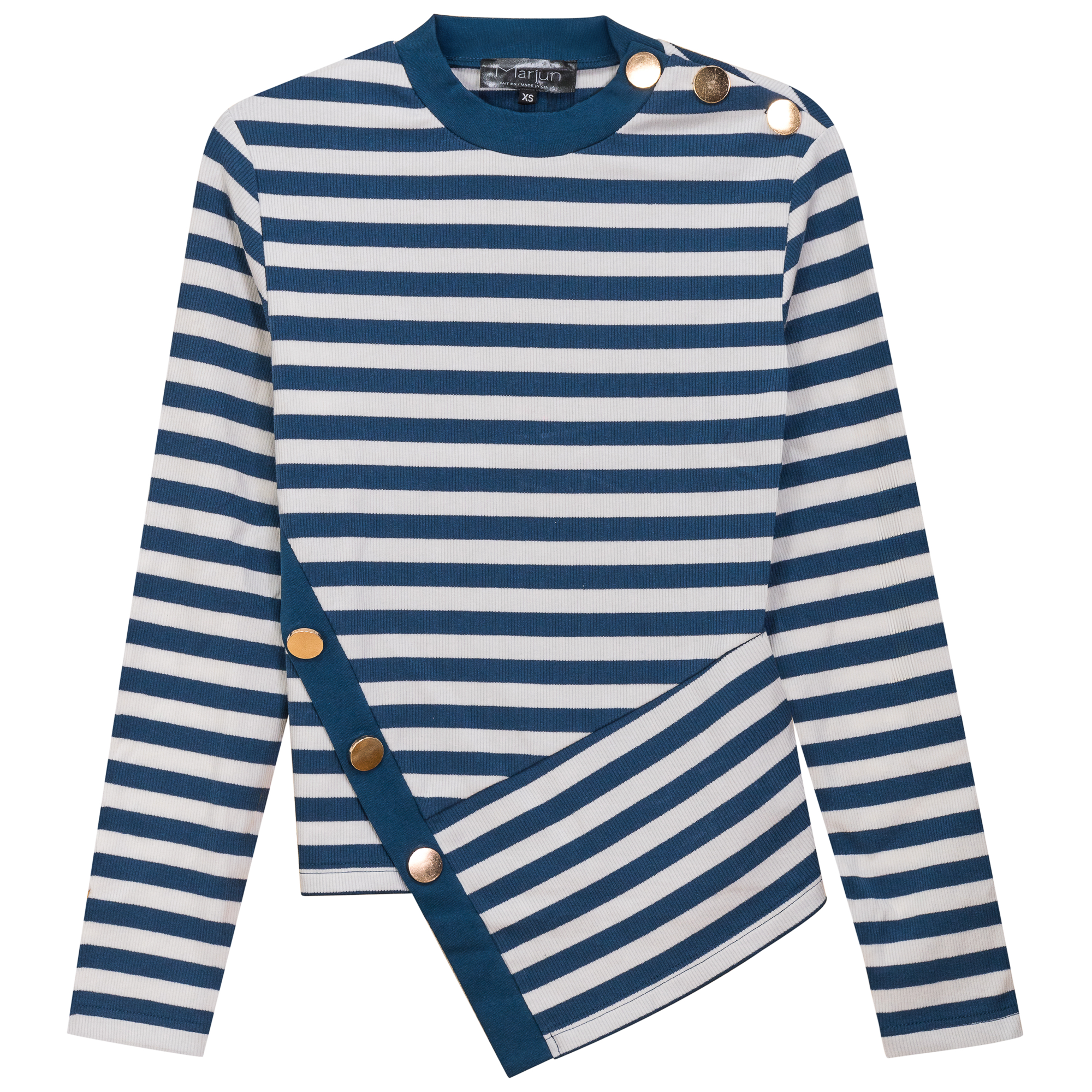 Fashionable Striped Asymmetrical Cut Top for Women - Trendy Off-Shoulder Blouse for Casual Outings & Summer Vacations