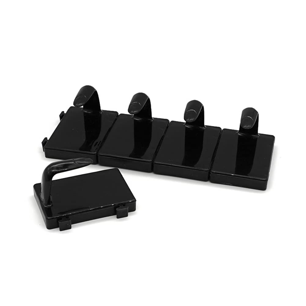 10 Pcs Nail Tip Practice Stand - Professional Nail Art Display Holder for Manicure Training, Salon & Home Use (Black & White) - Perfect for DIY Nail Artists & Beginners Learning Nail Techniques