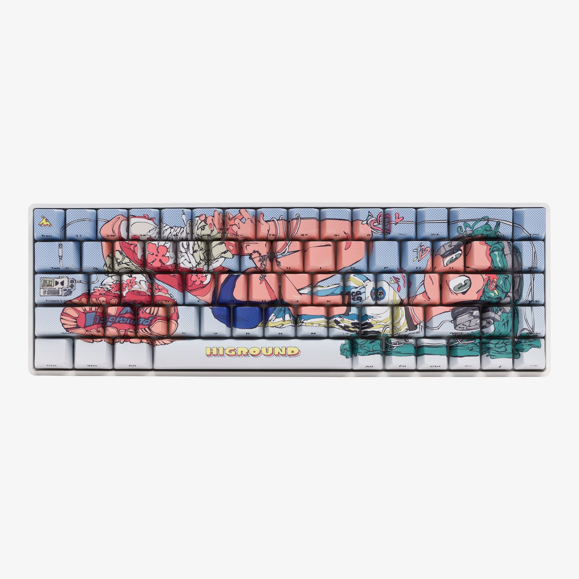 HG World Basecamp 65+ Mechanical Keyboard - Compact Wired Gaming Keyboard with RGB Backlit, Hot-Swappable Switches for PC/Mac - Perfect for Gaming, Office Work and Typing