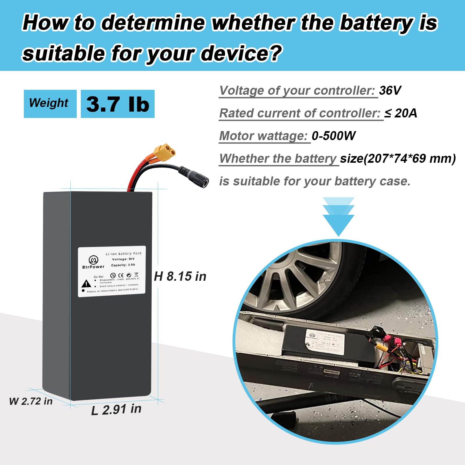 48V 52V 60V 72V Ebike Battery - 10AH to 50AH Lithium Ion/LiFePO4 Battery Pack with 3A/5A Charger & 50A/80A BMS - Compatible with 300W-4500W Motors - Perfect for Electric Bikes, Scooters, and DIY EV Projects