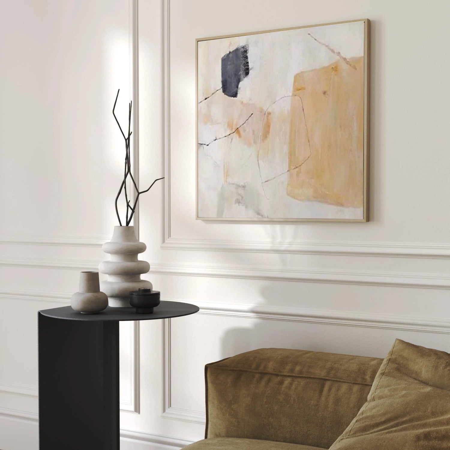 Abstract Tranquility Art Painting #WS253 - Modern Wall Decor for Living Room, Bedroom & Office - Calming Canvas Artwork for Home & Workspace