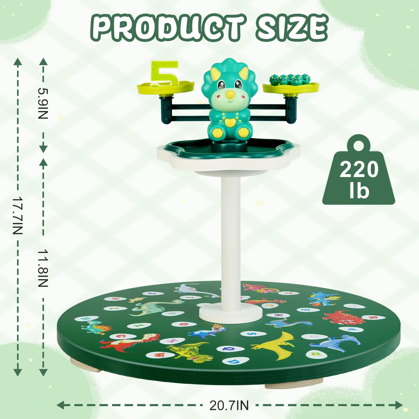 360° Wooden Spinner Seat with Music - Sensory Sit & Spin Toy for Toddlers Age 2-5, Fun Developmental Toy for Boys & Girls - Perfect for Indoor Play, Birthday Gifts and Sensory Integration Activities