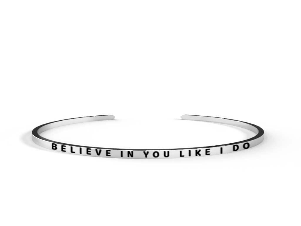 Inspirational Motivational Bracelets for Women - Stainless Steel Encouragement Jewelry with Positive Words - Perfect for Birthday Gifts, Daily Wear & Self-Empowerment