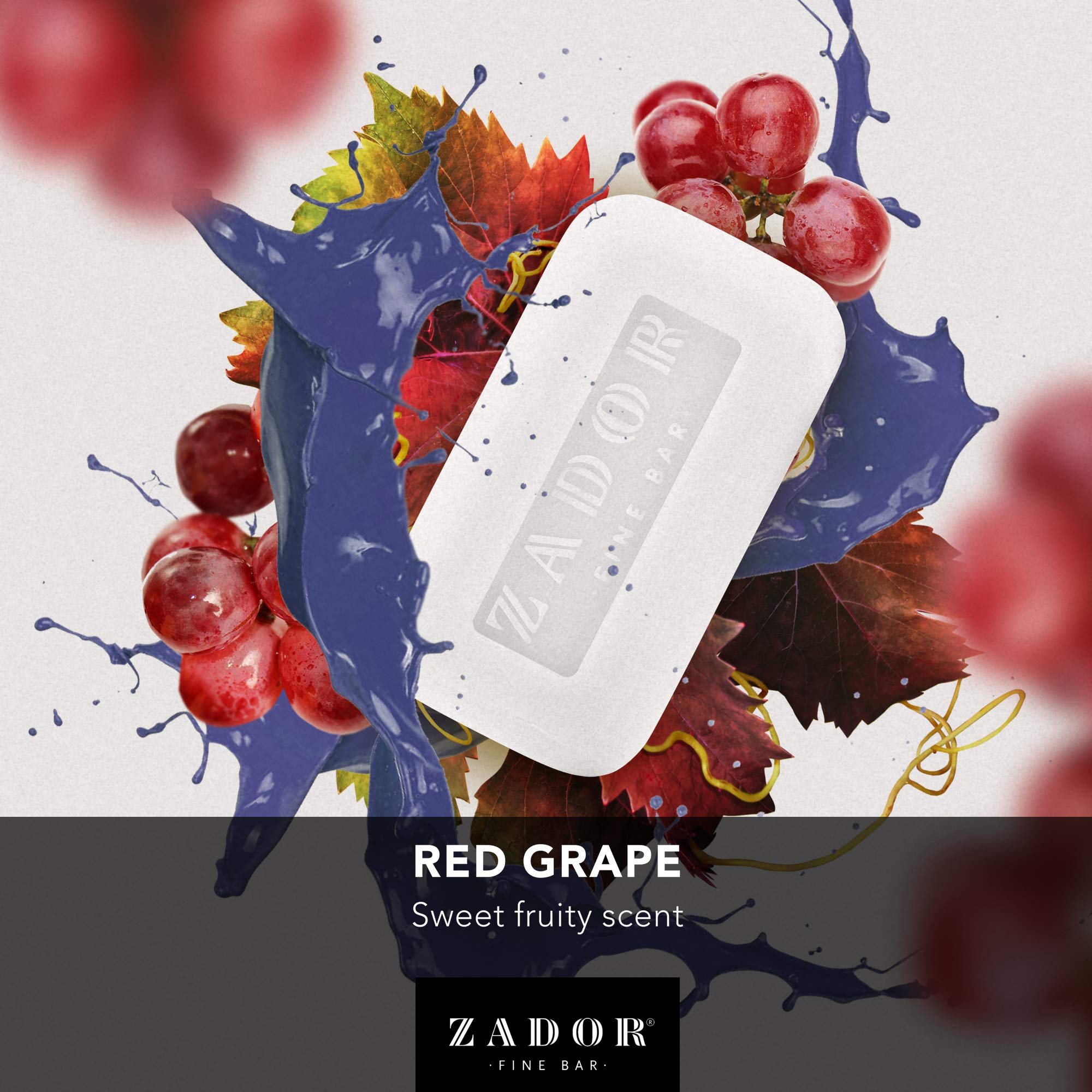 VOXXC Zador Luxury Scented Soap - Red Grape Fragrance | Handmade Natural Soap for Dry Skin | Perfect for Spa, Bath & Gift Giving