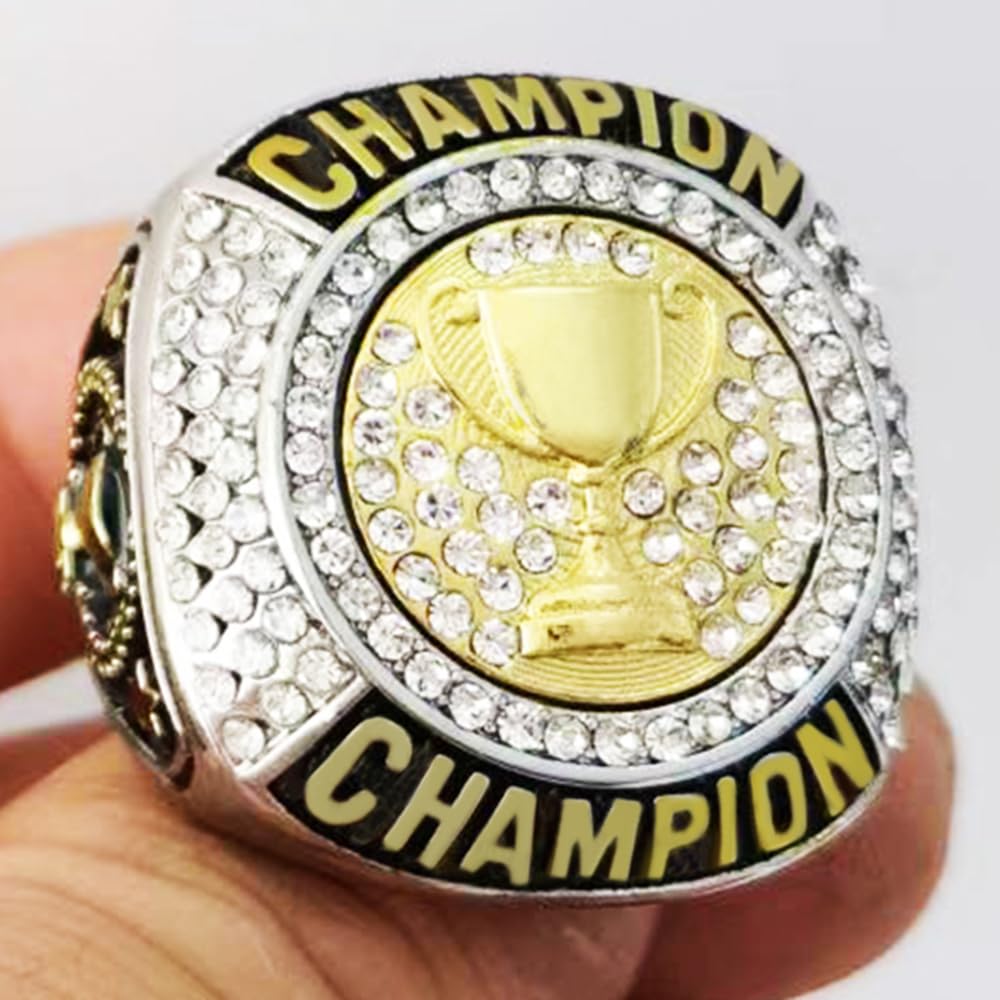Champion Trophy Cup Rings - Custom Engraved Awards for Sports Tournaments & Competitions | Perfect Gift for Winners, Champions & Achievers | Ideal for Baseball, Basketball, Football & Golf Events