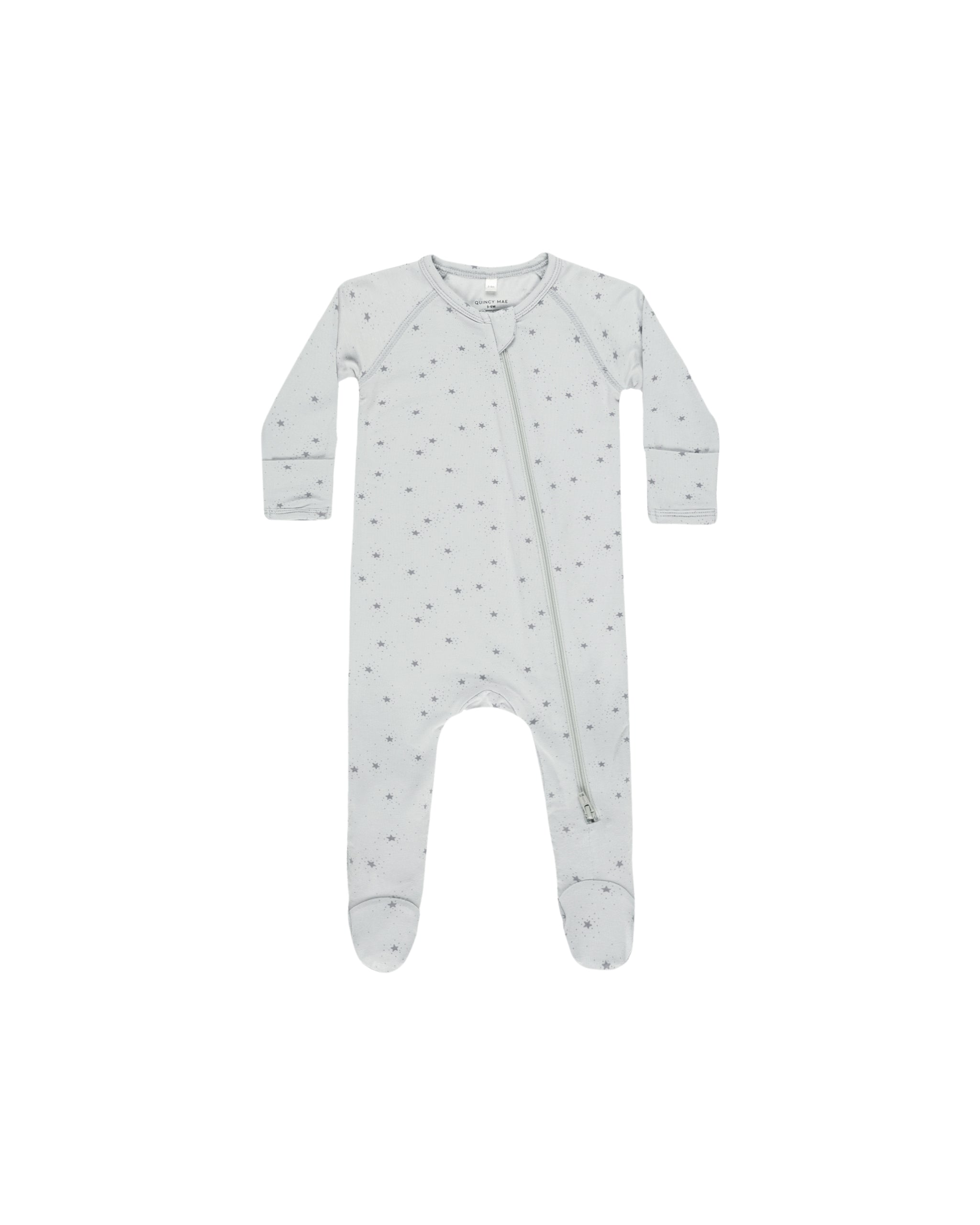Quincy Mae Baby Bamboo Zip Footie Pajamas - Soft & Breathable Organic Sleepwear for Infants & Toddlers - Perfect for Cozy Nights & Nursery Comfort