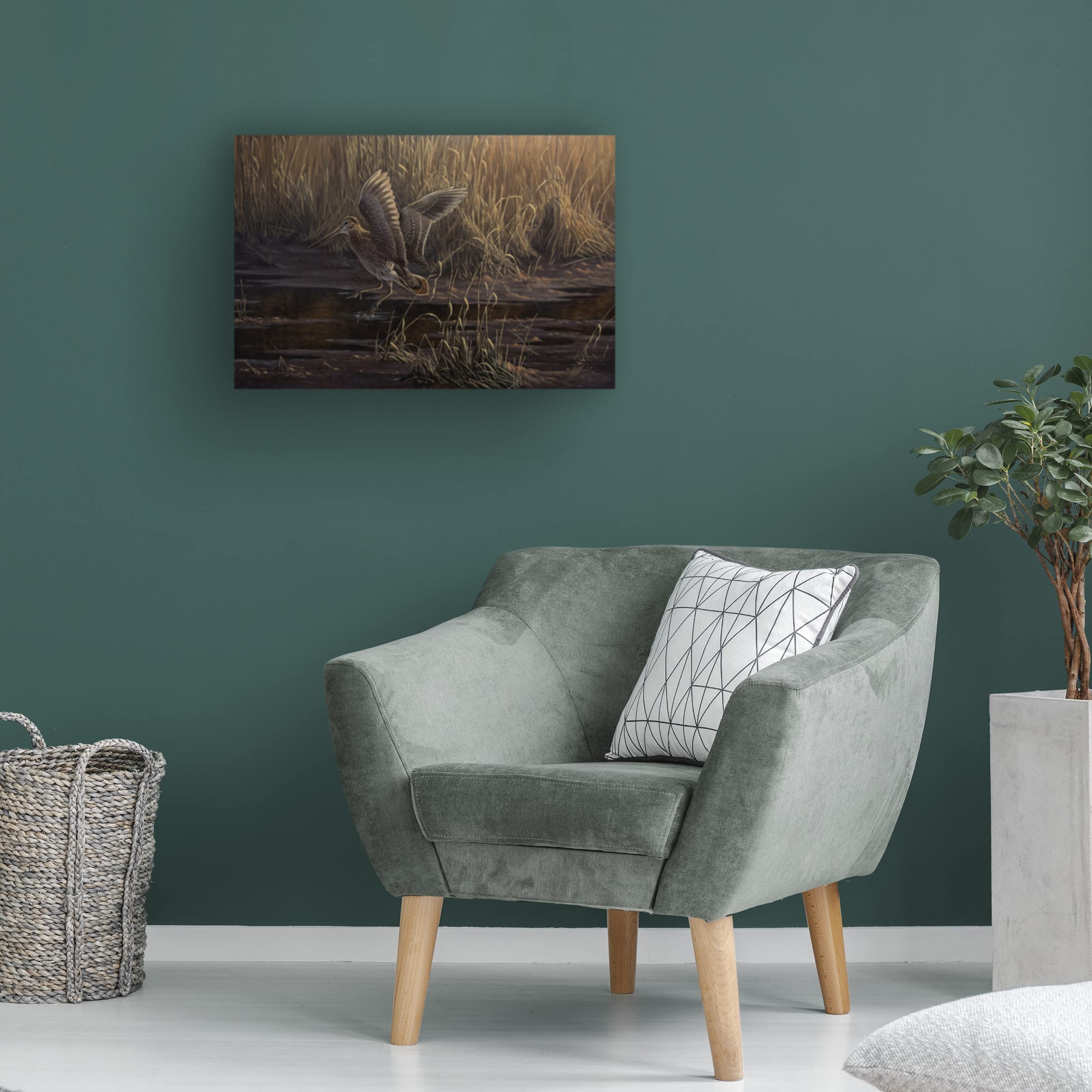 Trademark Fine Art 'Dropping In' Canvas Art Print by Wilhelm Goebel - Modern Home Decor for Living Room, Bedroom & Office Wall Art