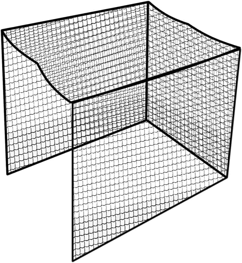 Aoneky 10x10x10ft Nylon Golf Practice Cage Net - Durable Backyard Training Equipment for Driving Range & Outdoor Sports