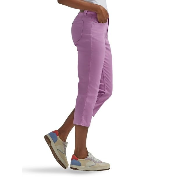 Lee® Women's Denim Capri Pants - Mid-Length Casual Stretch Jeans (Pansy-12 M) for Everyday Wear, Summer Outfits & Relaxed Style