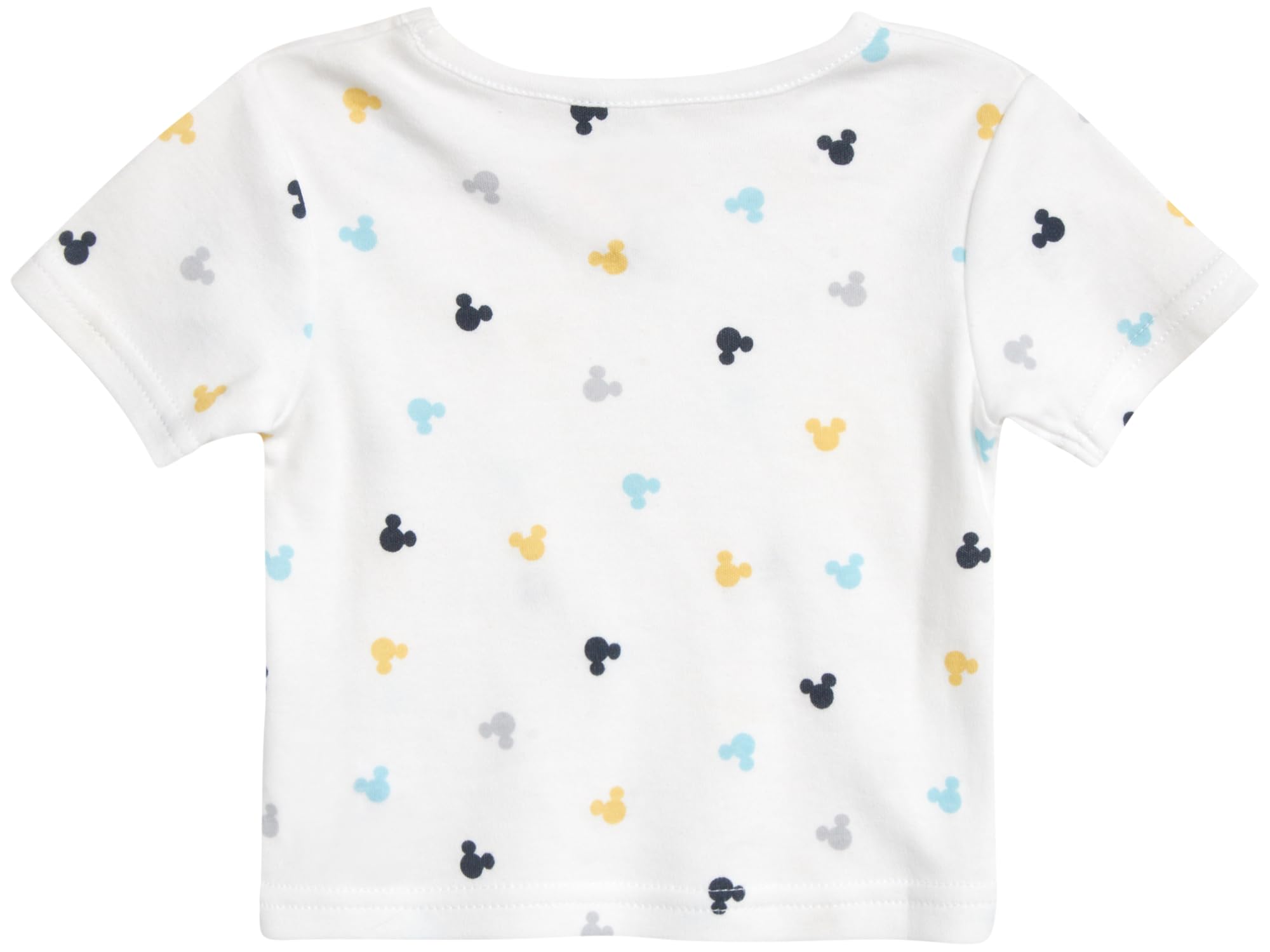 Disney Baby Boys' Mickey Mouse Romper - 2 Piece Overall and T-Shirt Set for Newborn & Infant | Cute Outfit for Playdates, Photo Shoots & Everyday Wear